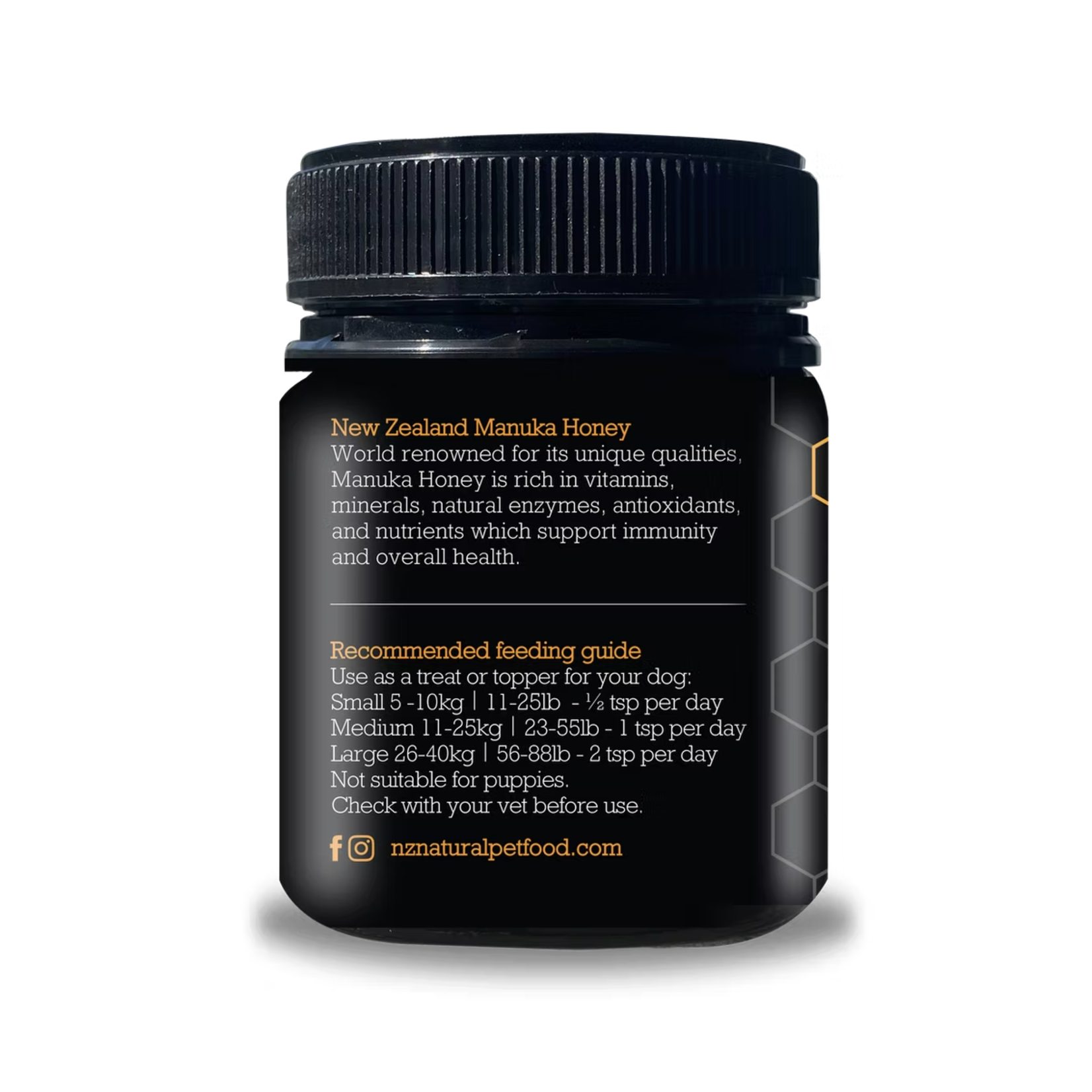 New Zealand Pet Food Co. NZPF: WOOF: Manuka Honey 250g