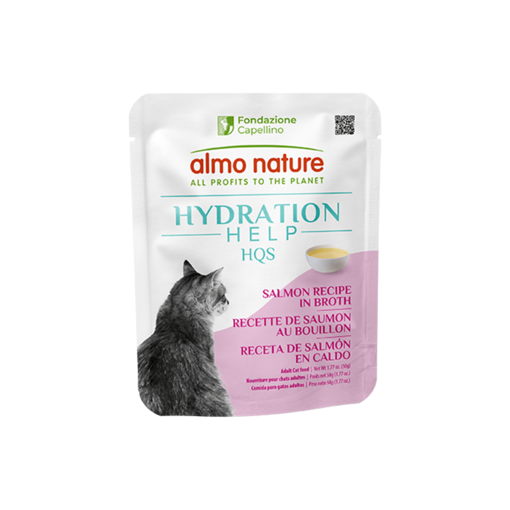 Almo Nature Almo Nature: HQS Hydration: Salmon in Broth 50g