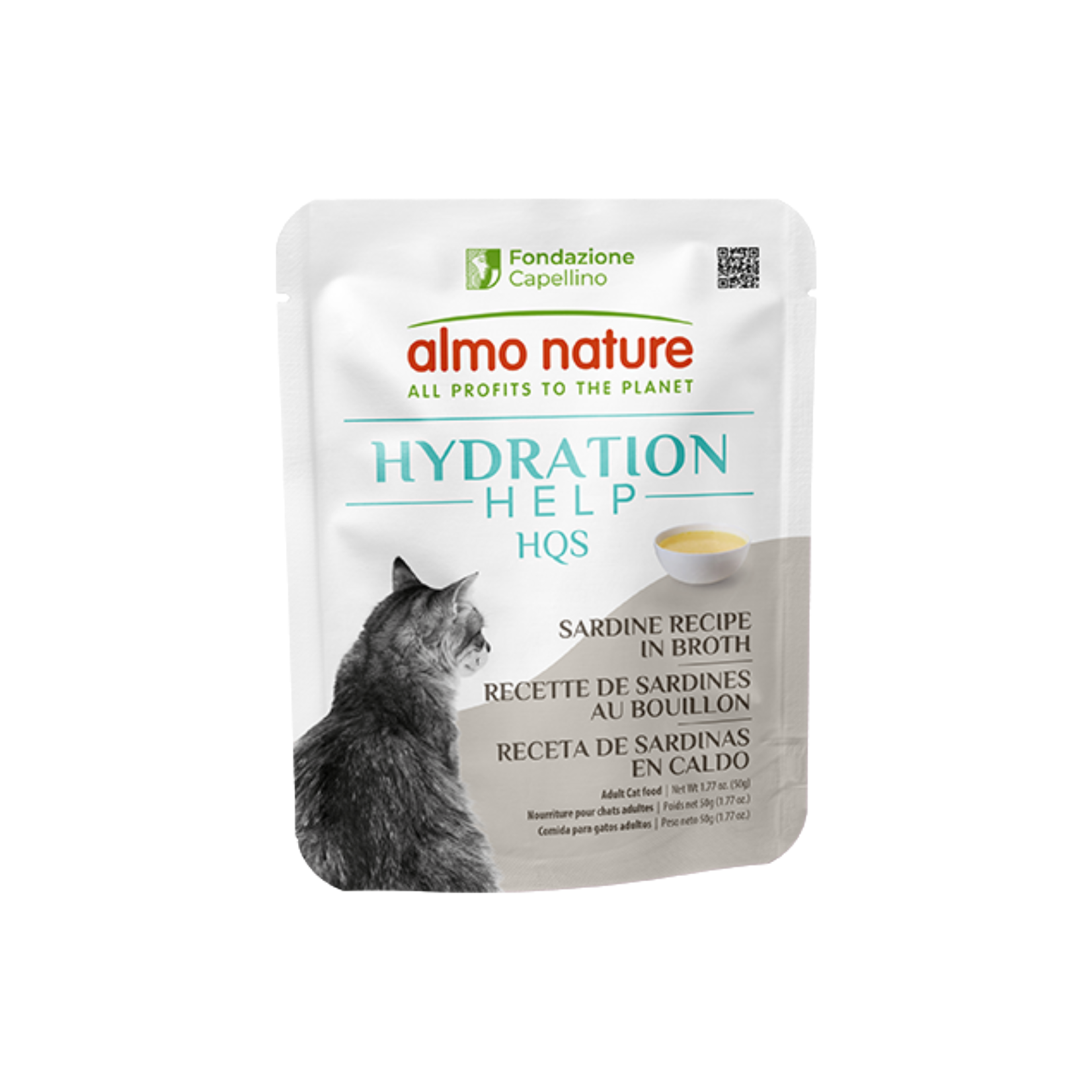 Almo Nature Almo Nature: HQS Hydration: Sardine in Broth 50g