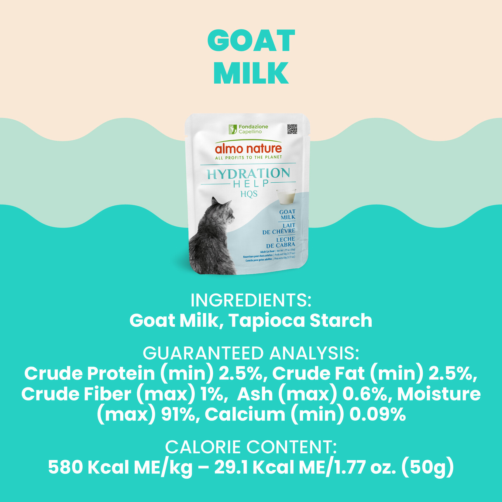 Almo Nature Almo Nature Hydration Help: Goat Milk 50g