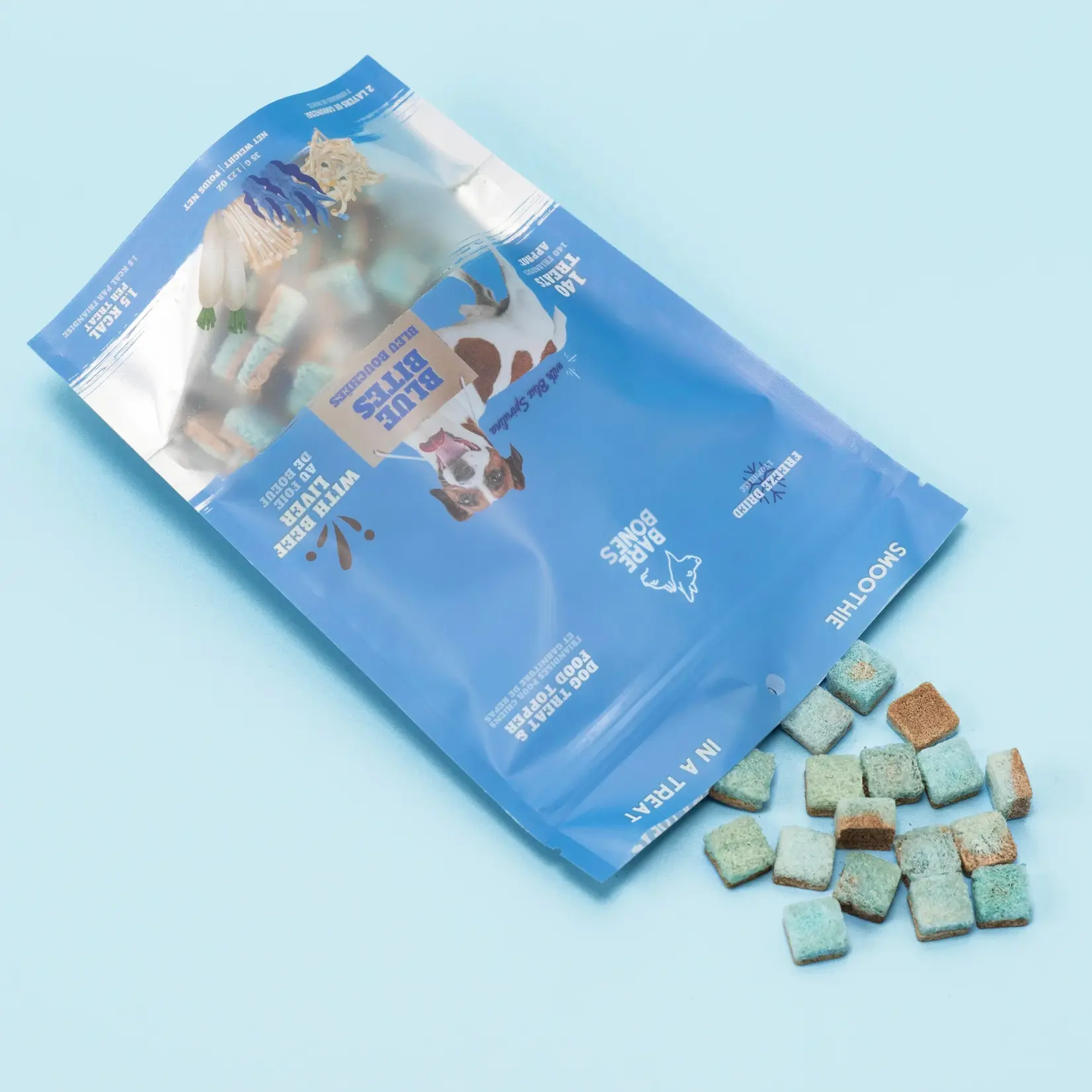 Bare Bones Co. Bare Bones: Freeze-Dried Smoothie Cubes: Blue Bites 35g