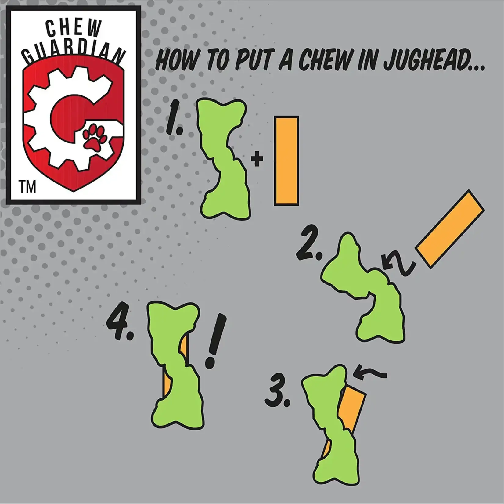 Himalayan Pet Himalayan: Jughead Classic: Rubber Dog Chew Holder