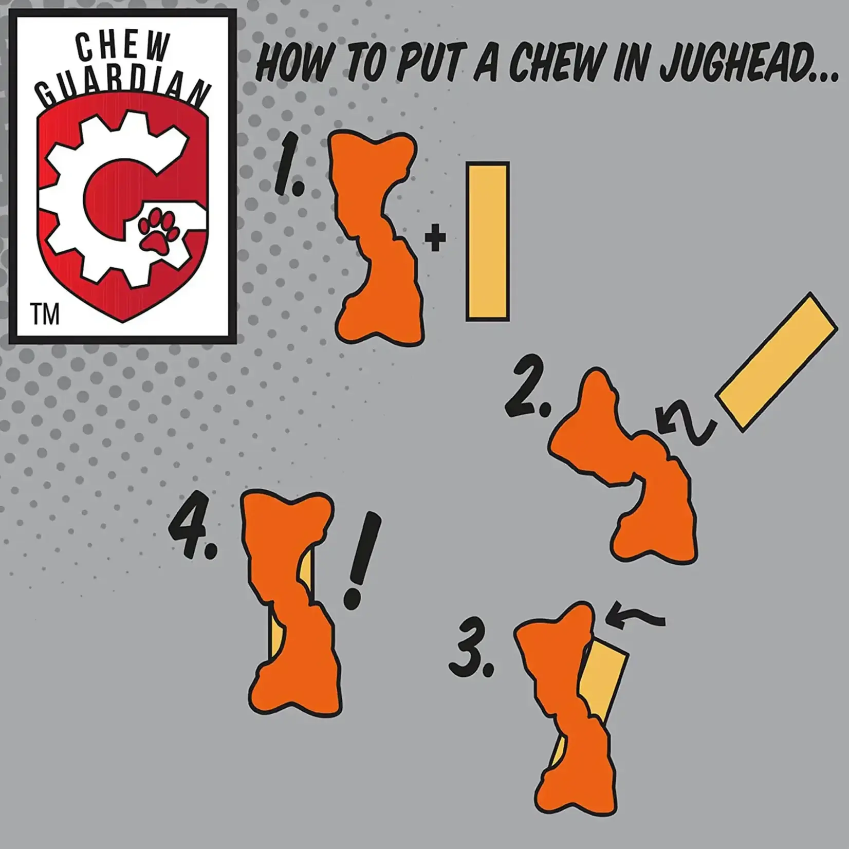 Himalayan Pet Himalayan: Jughead Super: Rubber Dog Chew Holder
