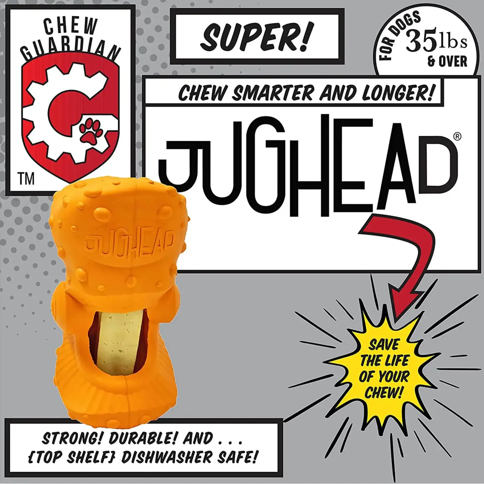 Himalayan Pet Himalayan: Jughead Super: Rubber Dog Chew Holder