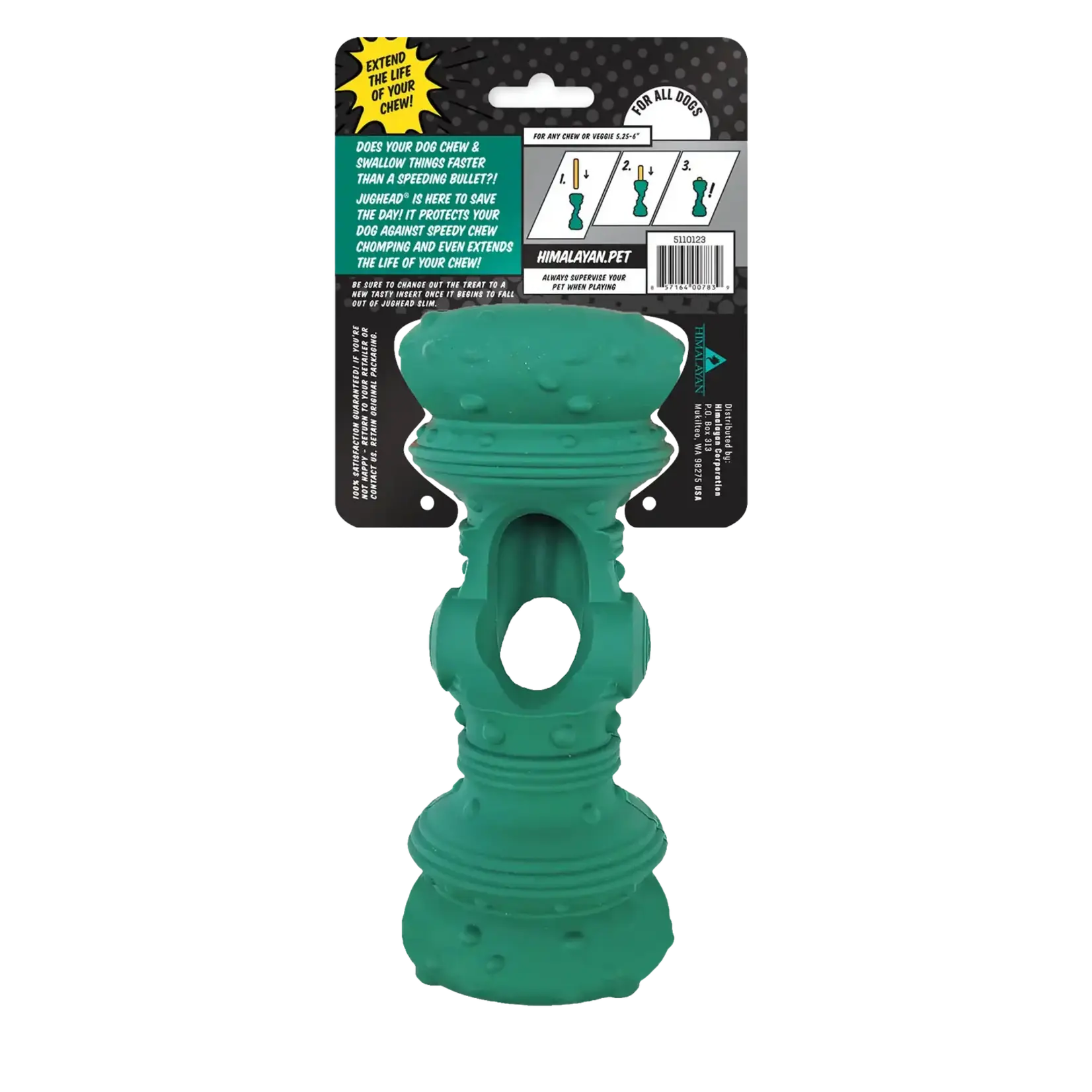 Himalayan Pet Himalayan: Jughead Slim: Rubber Dog Chew Holder