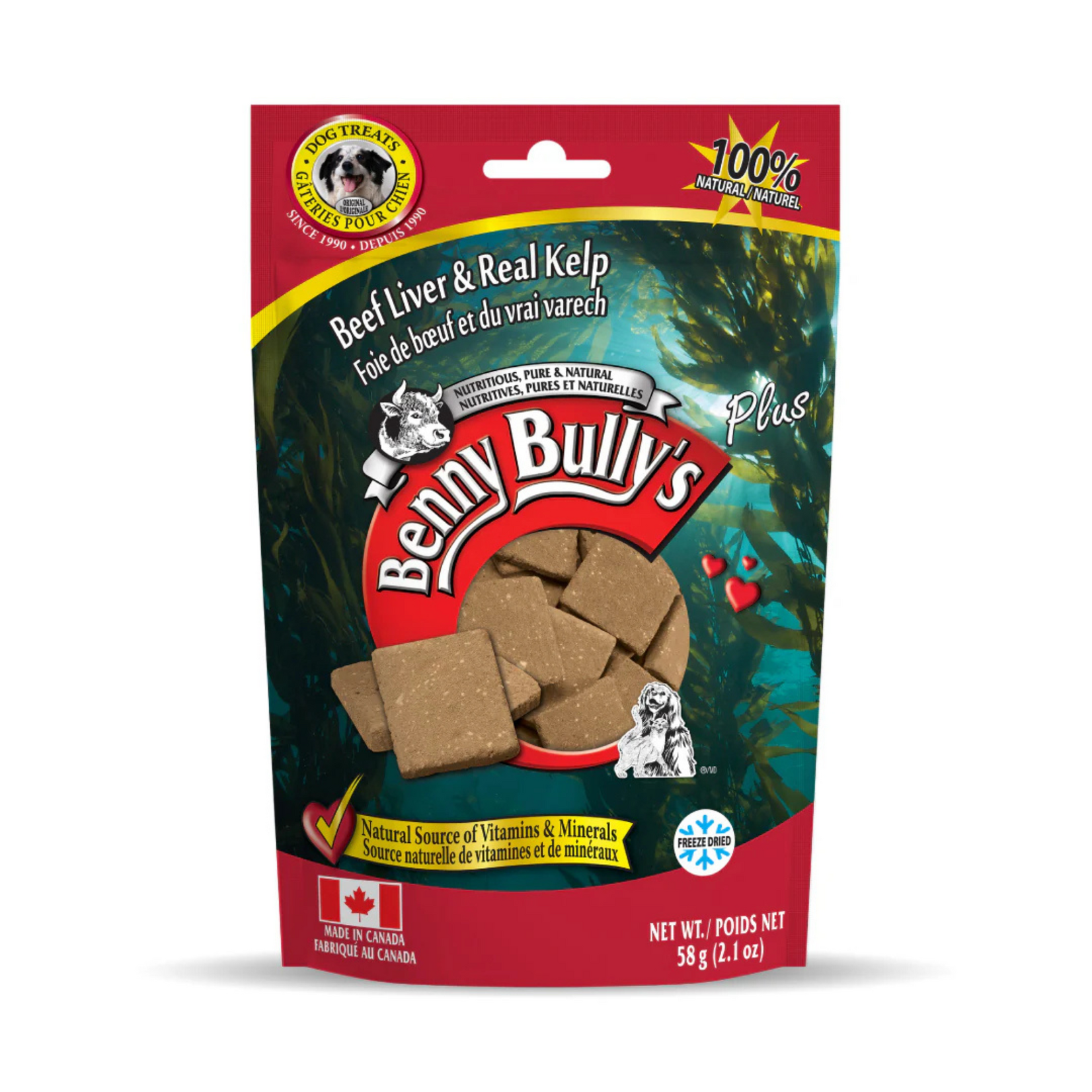 Benny Bully's Benny Bully's: Beef Liver Plus Kelp 58g