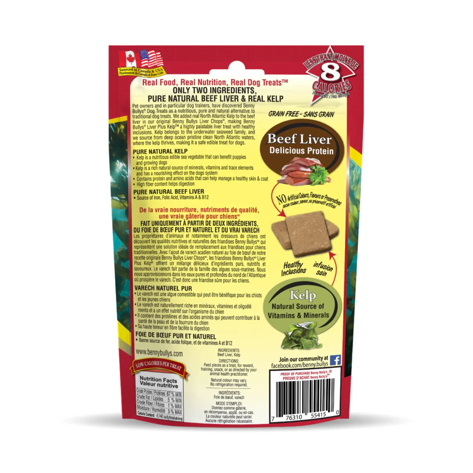 Benny Bully's Benny Bully's: Beef Liver Plus Kelp 58g