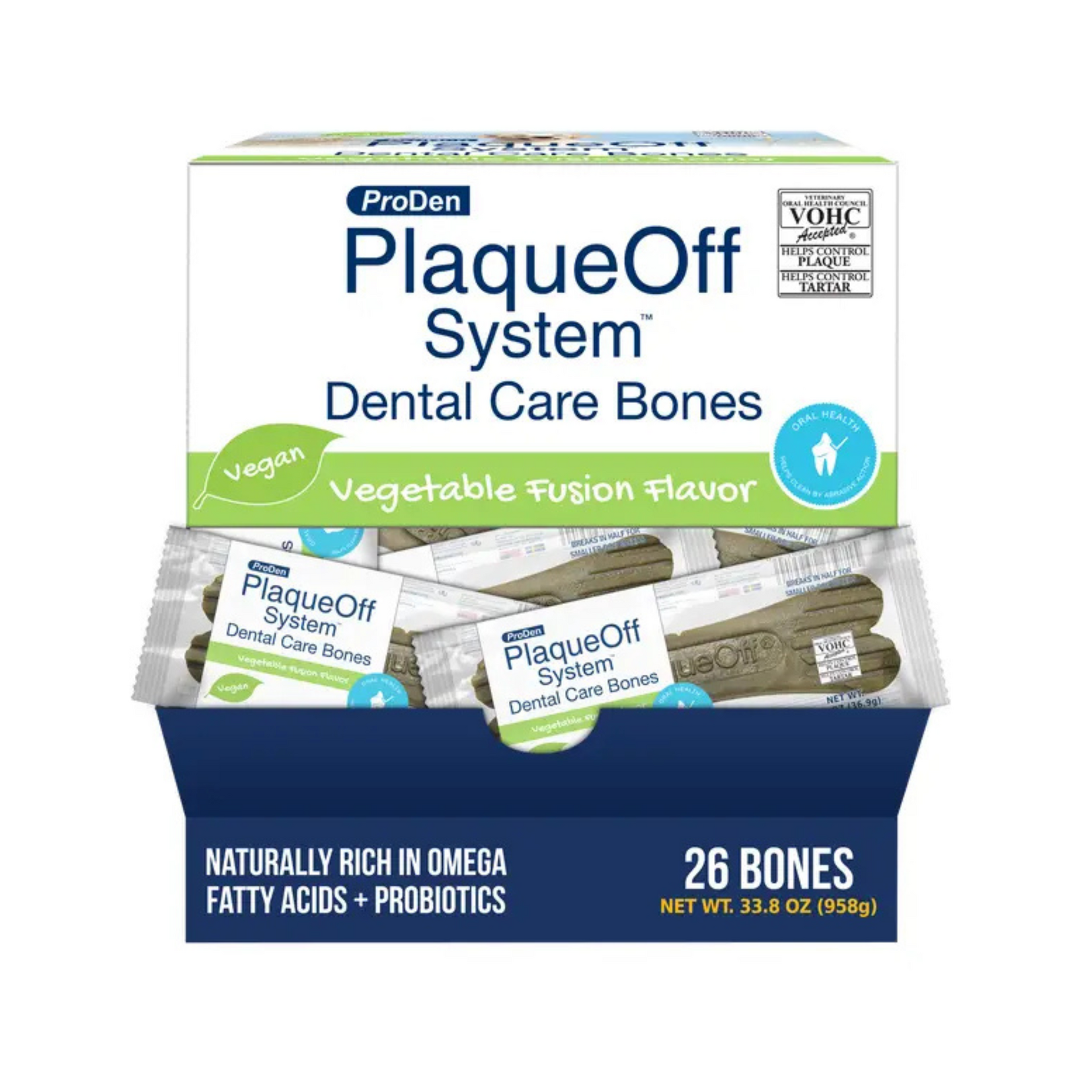 ProDen PlaqueOff ProDen: PlaqueOff: Dental Care Bones: Vegetable Fusion: Singles
