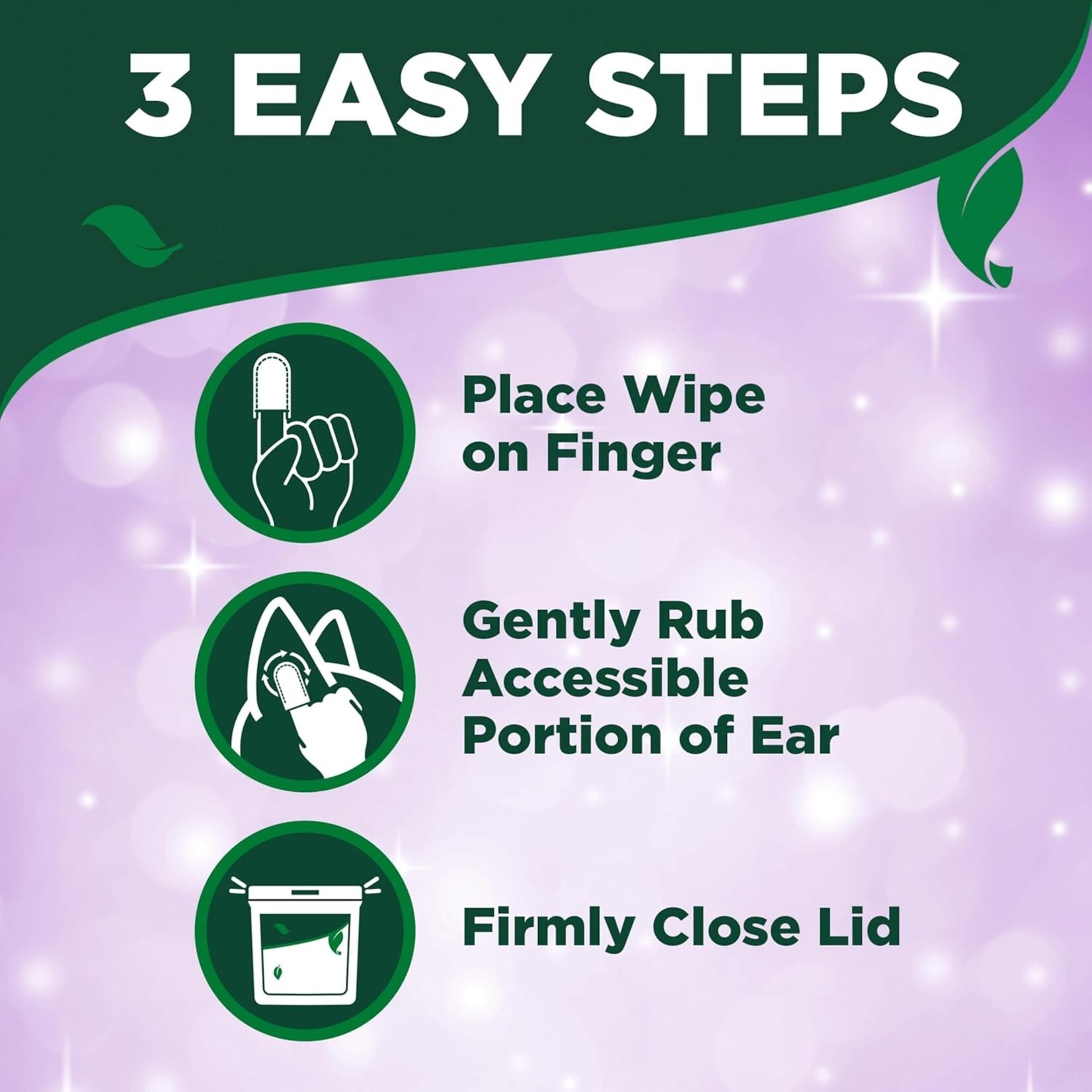 Vet's Best Vet's Best: Ear Relief Finger Wipes: For Dogs & Cats 50ct