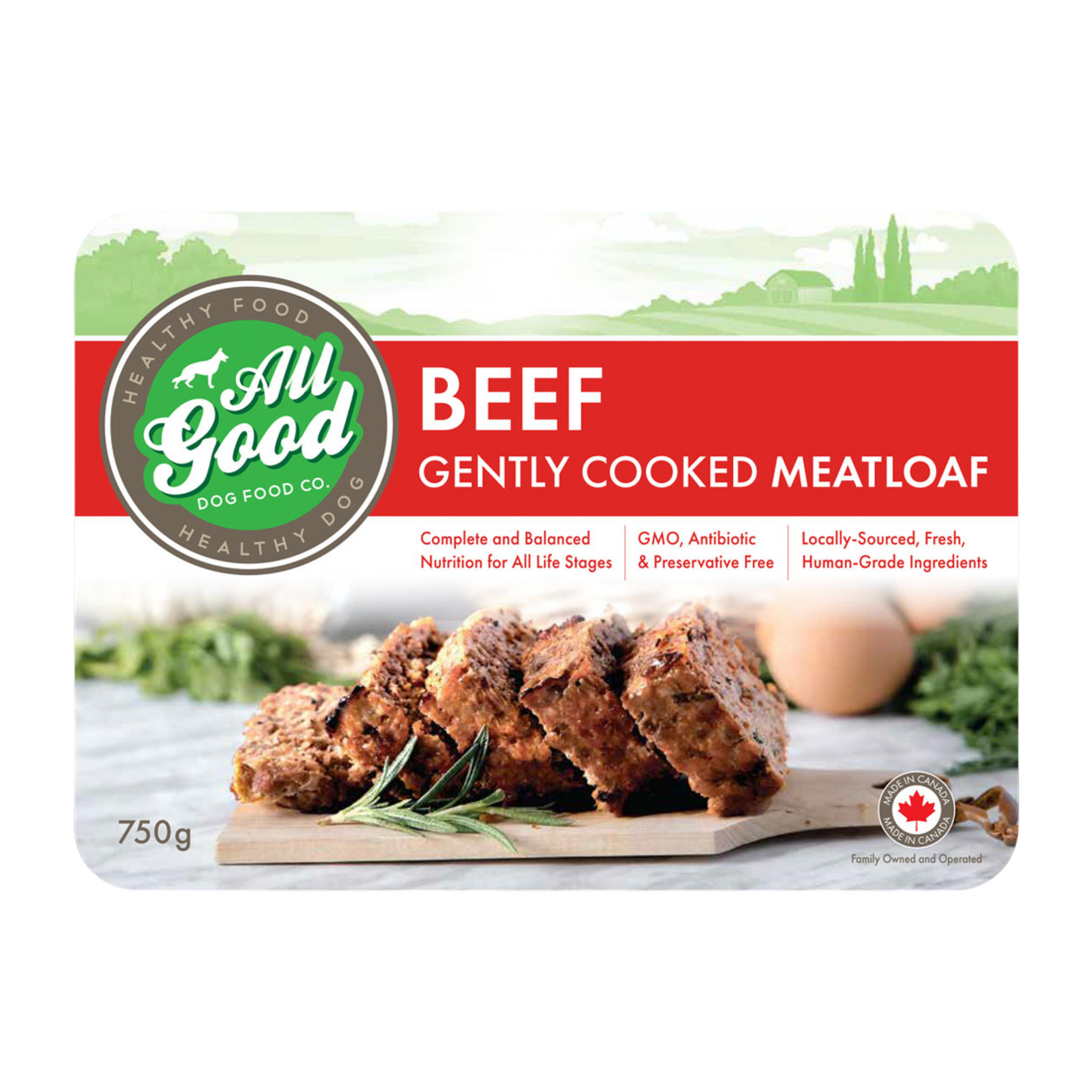 All Good Dog Food All Good: Gently Cooked Meatloaf: Beef 750g