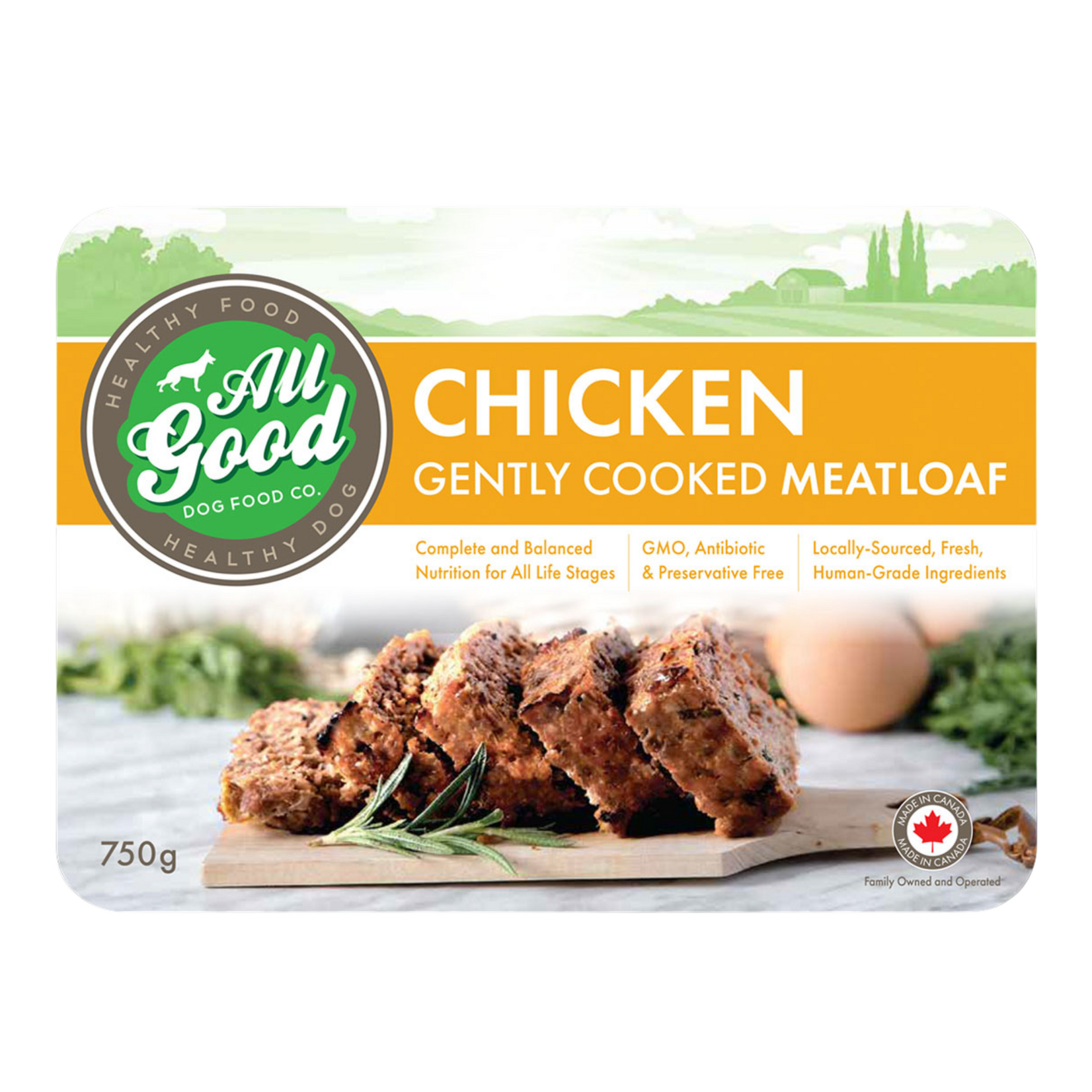 All Good Dog Food All Good: Gently Cooked Meatloaf: Chicken 750g