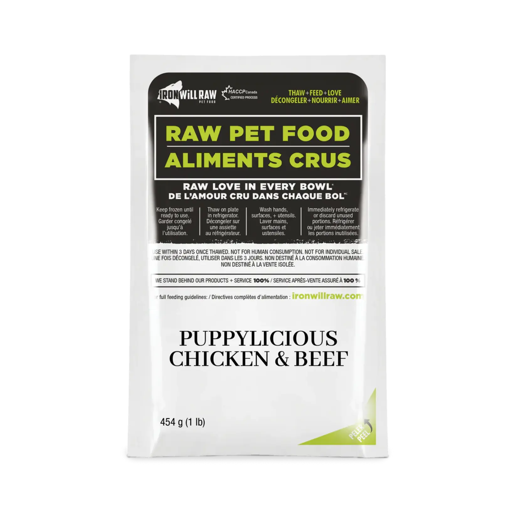 Iron Will Raw Iron Will Raw: Puppylicious Dinner: Chicken & Beef 12lb