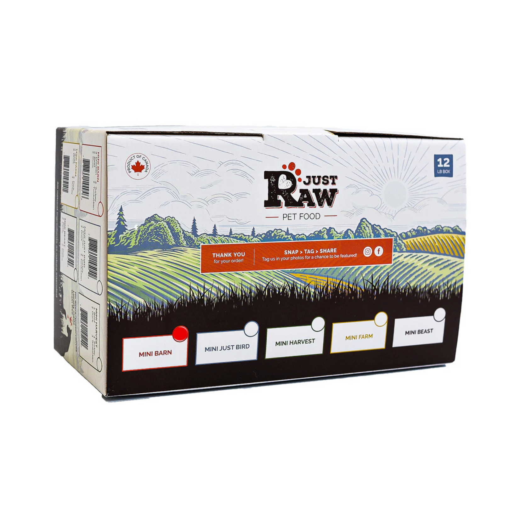 Just Raw Just Raw: Mini Barn Combo 12lb