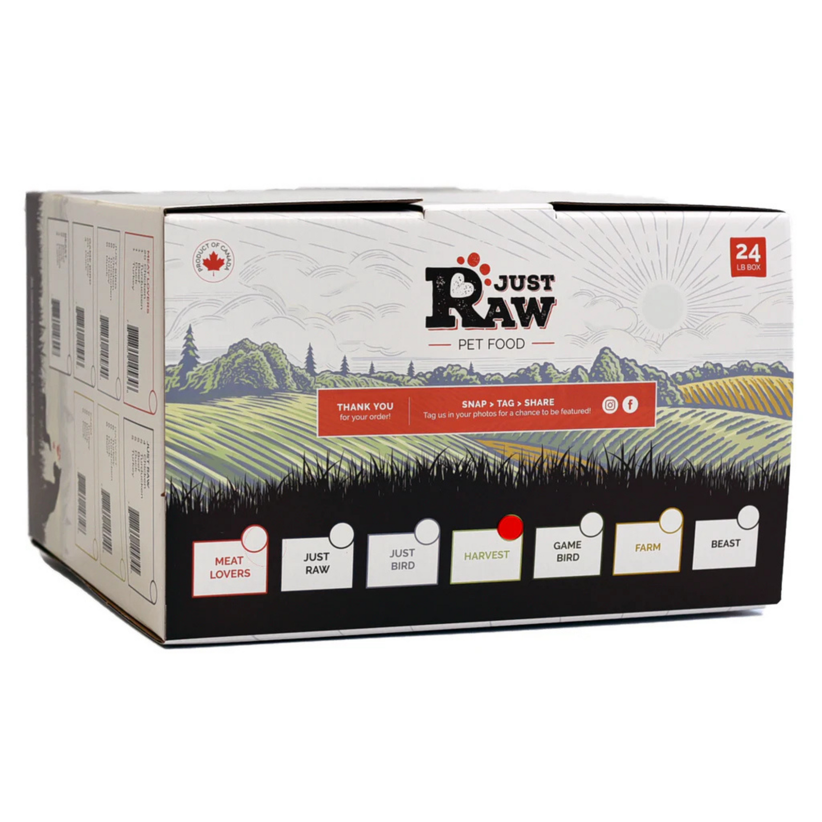 Just Raw Just Raw: Harvest Combo 24lb