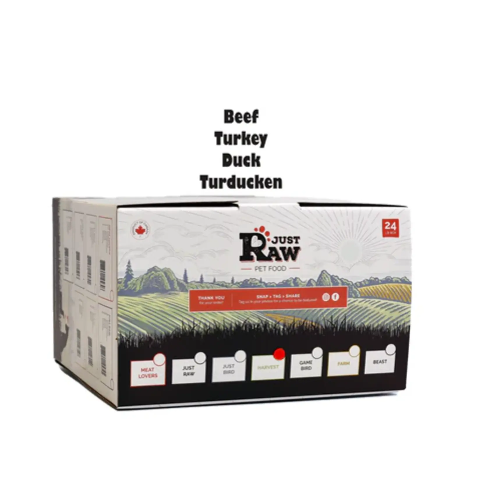 Just Raw Just Raw: Harvest Combo 24lb