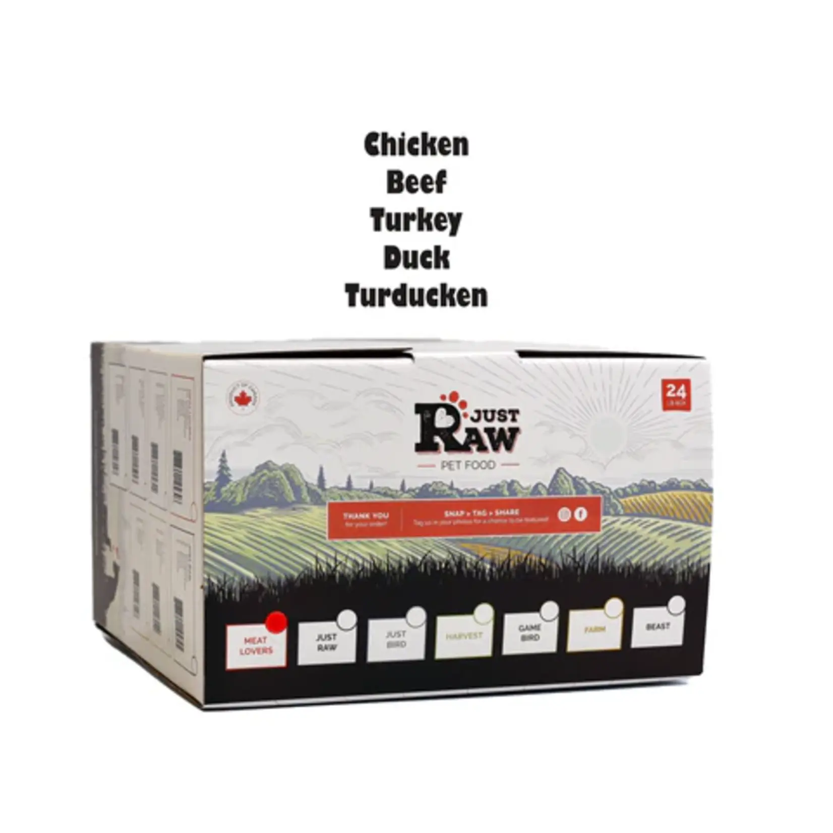 Just Raw Just Raw: Meat Lovers 24lb