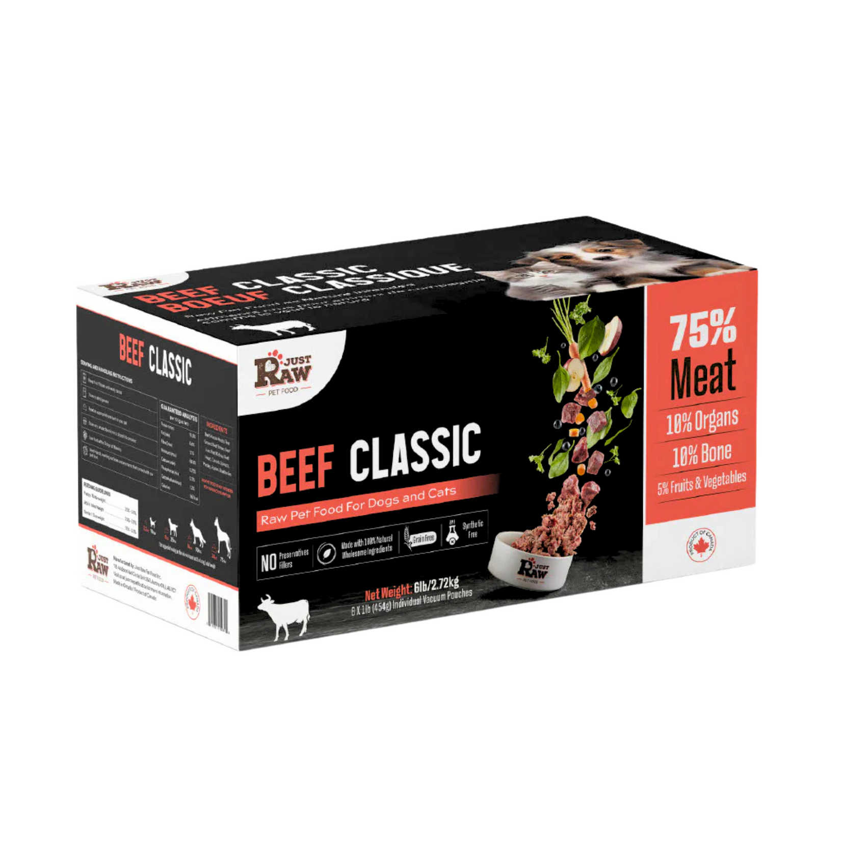 Just Raw Just Raw: Beef Classic 6lb