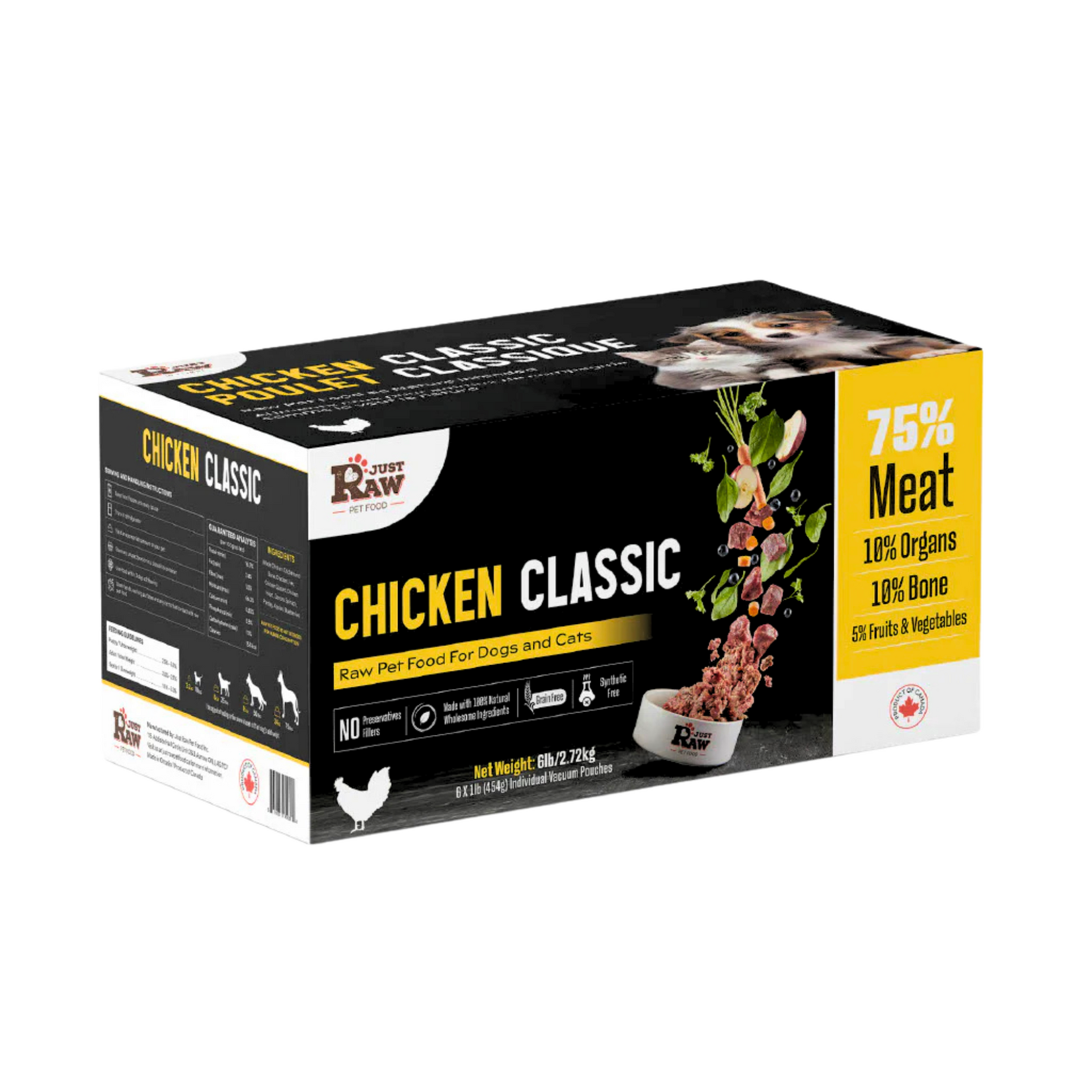 Just Raw Just Raw: Chicken Classic 6lb