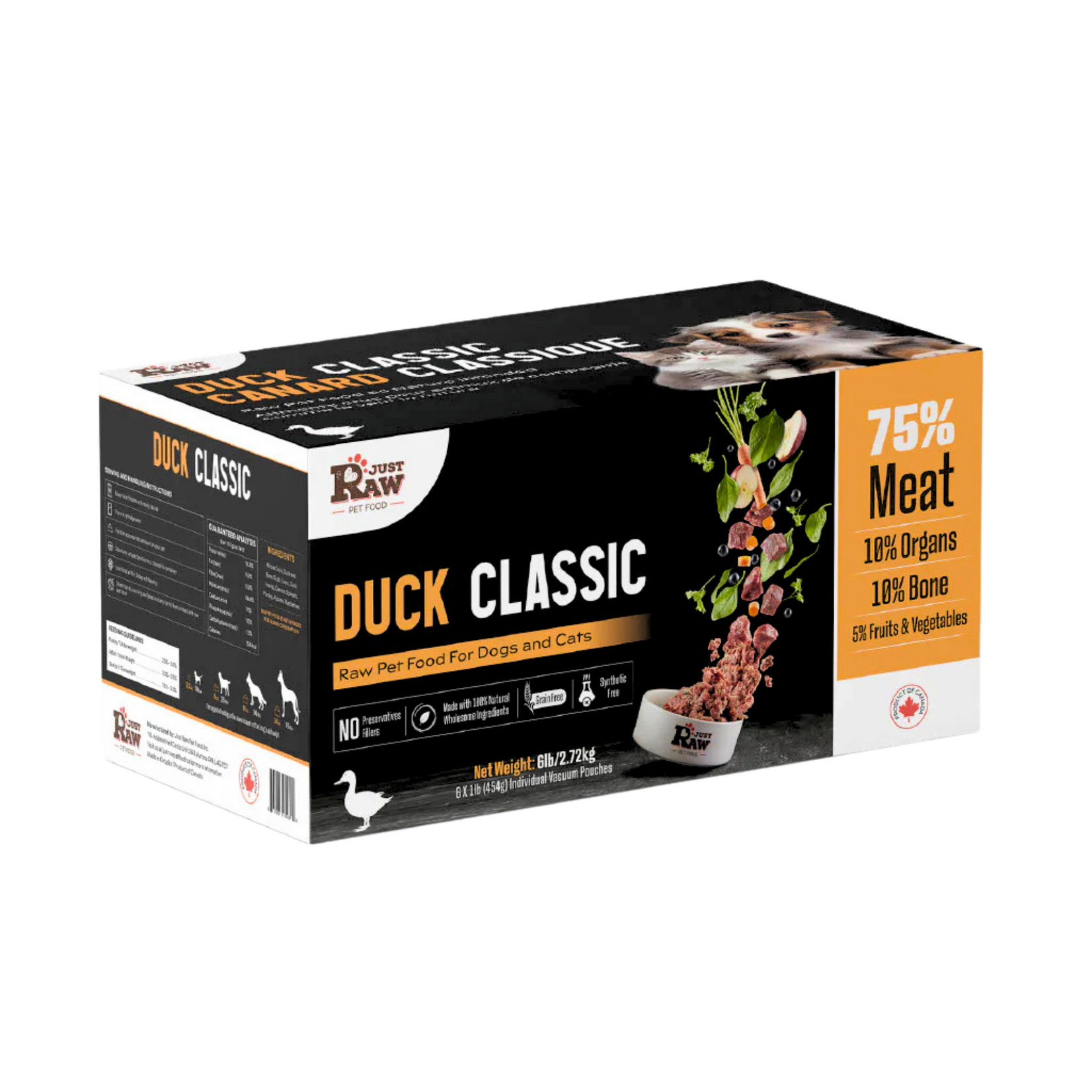 Just Raw Just Raw: Duck Classic 6lb