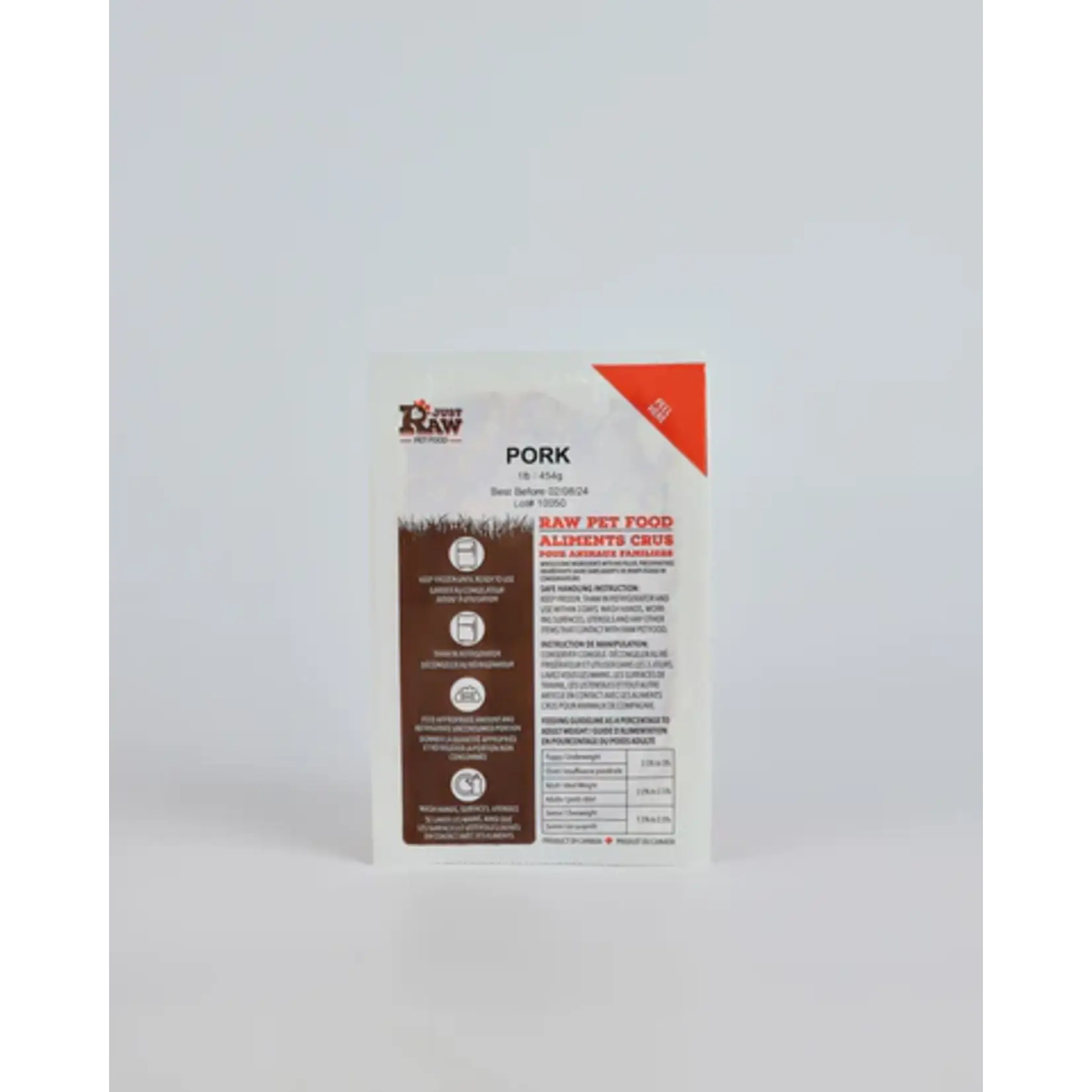 Just Raw Just Raw: Pork Classic 6lb