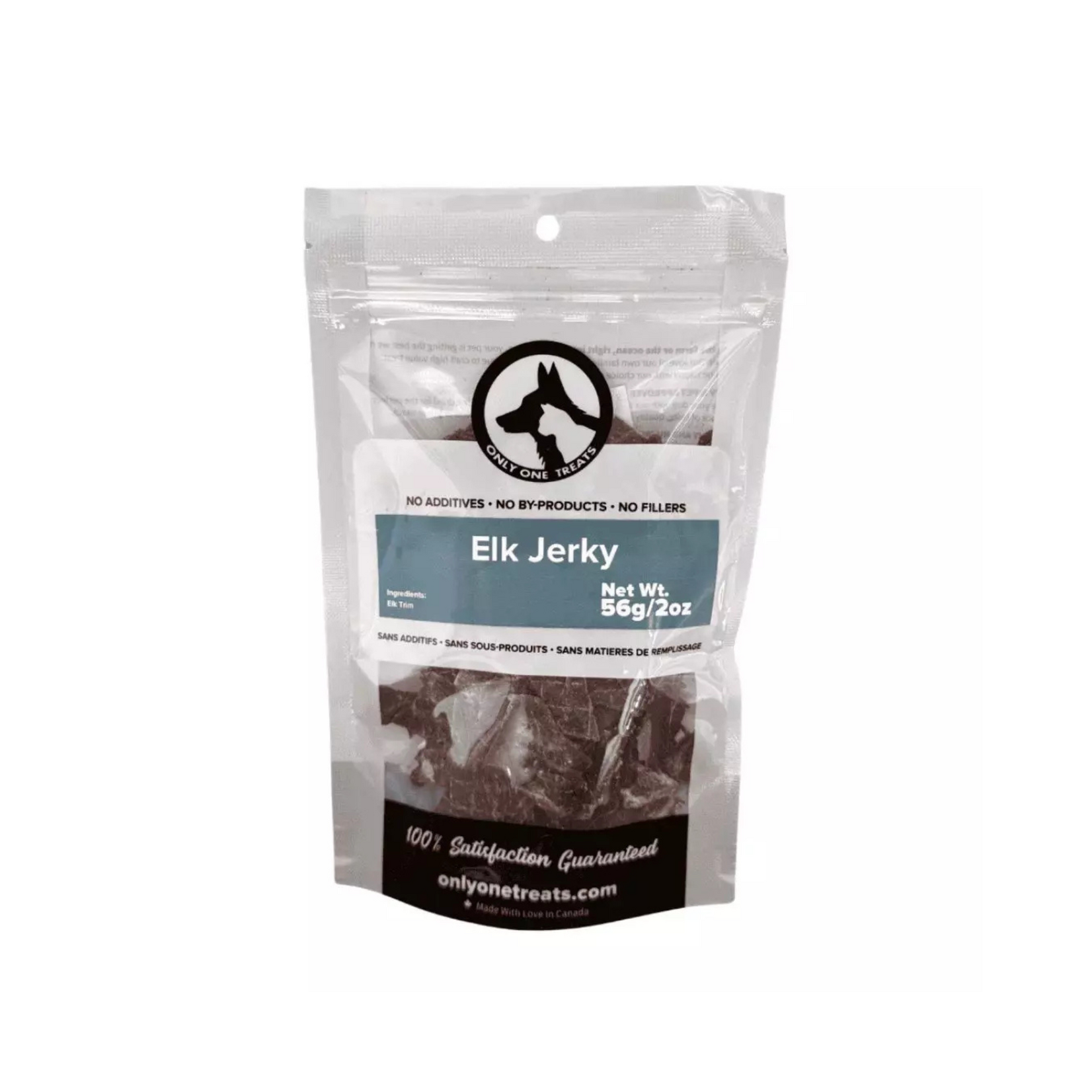 Only One Treats Only One Treat: Elk Jerky 56g