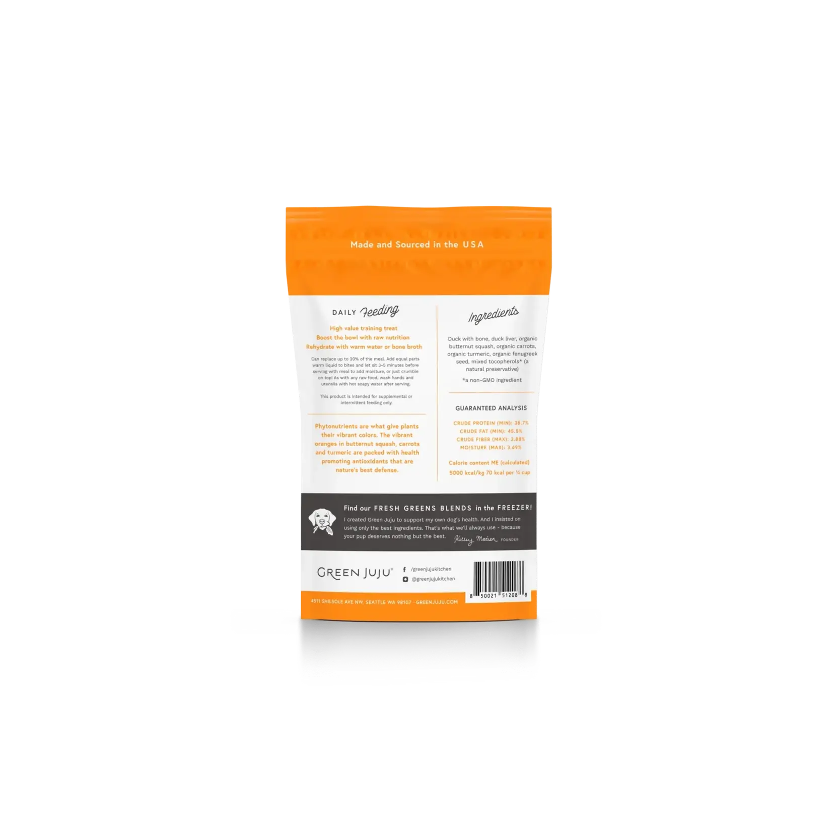 Green Juju Green Juju: Freeze-Dried Bites: Duck 85g