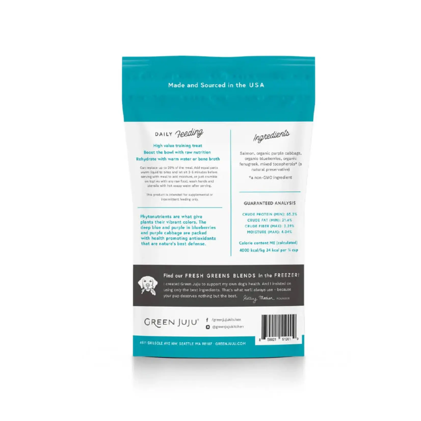 Green Juju Green Juju: Whole Food Bites: Salmon 85g