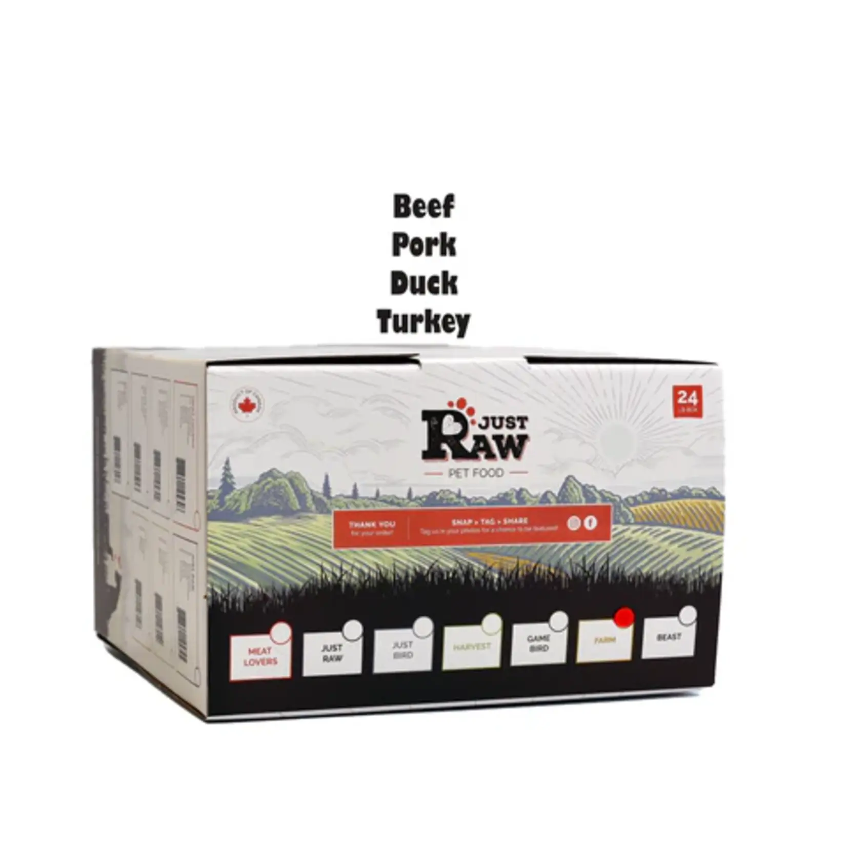 Just Raw Just Raw: Farm Combo 24lb