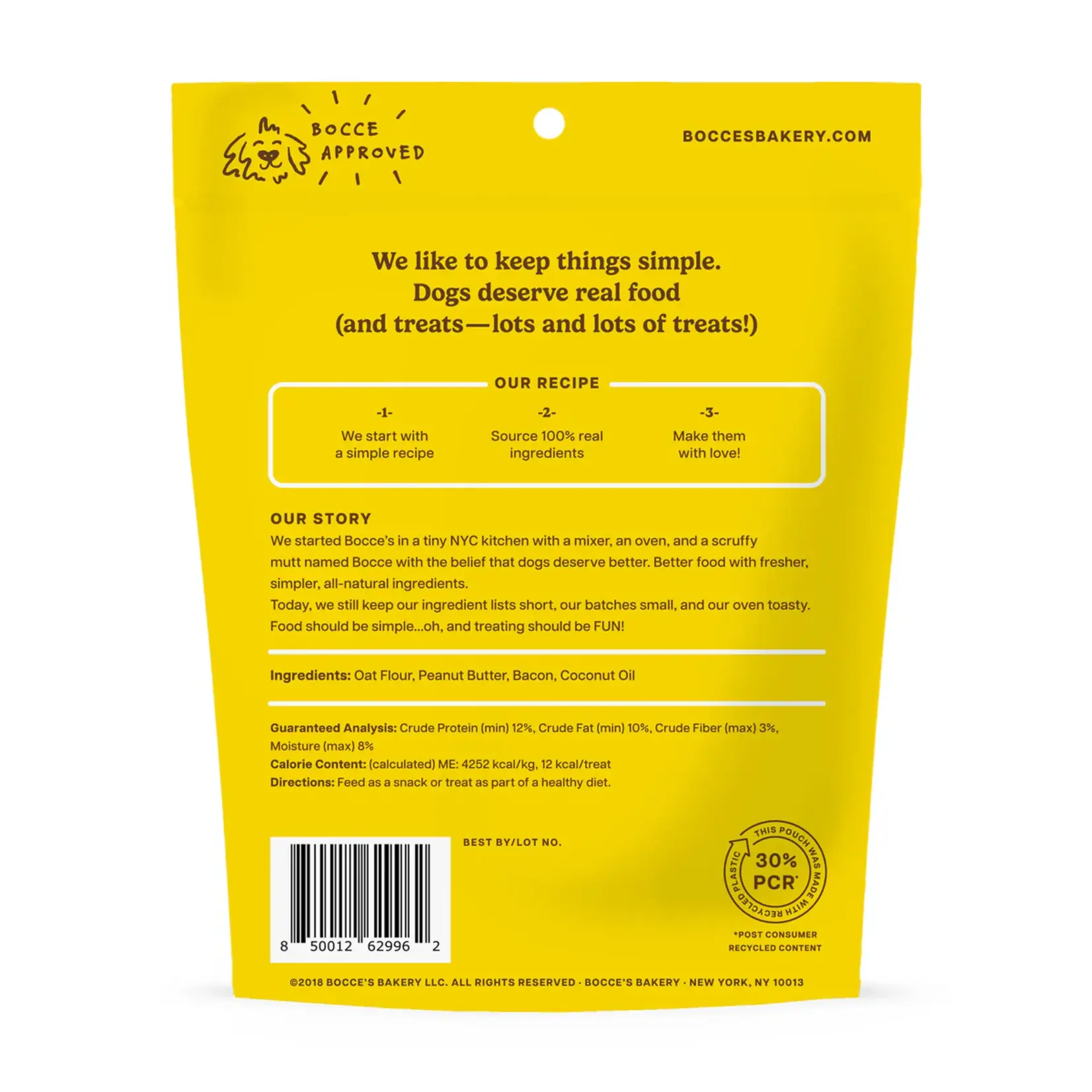 Bocce's Bakery Bocce's Bakery: Crunchy: Bac'n Nutty 5oz