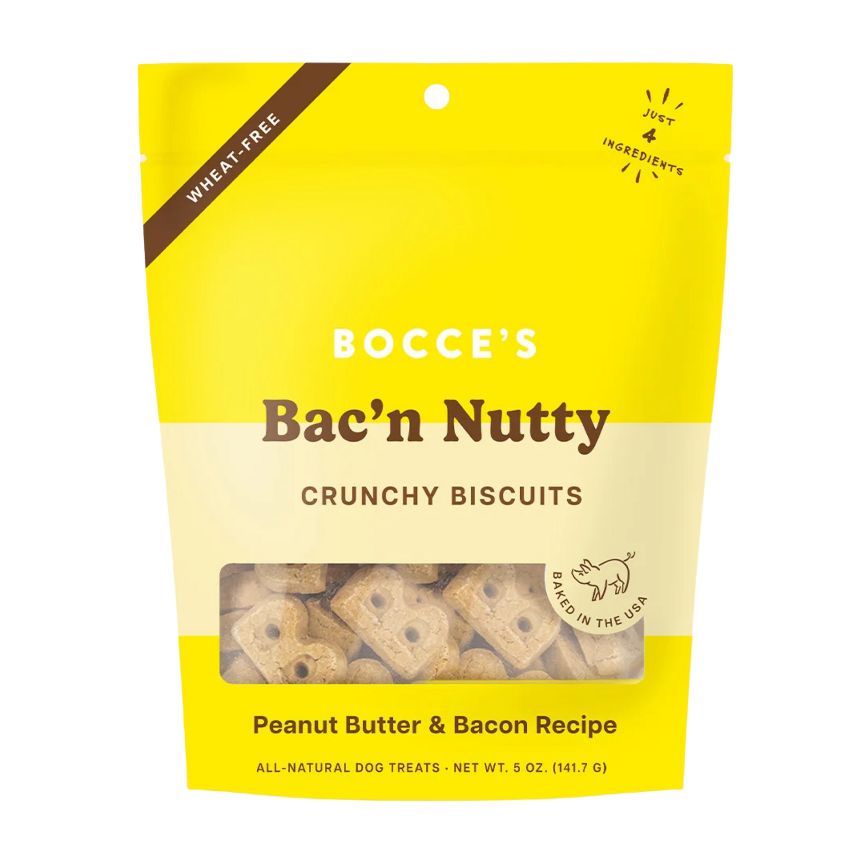 Bocce's Bakery Bocce's Bakery: Crunchy: Bac'n Nutty 5oz