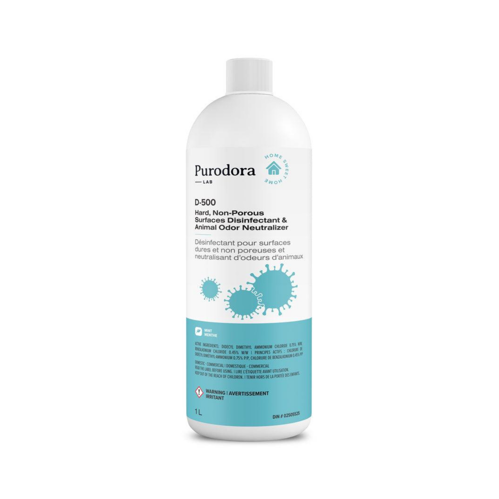 Purodora Purodora: Lab D-500: Disinfectant & Odor Neutralizer: Mint 1L