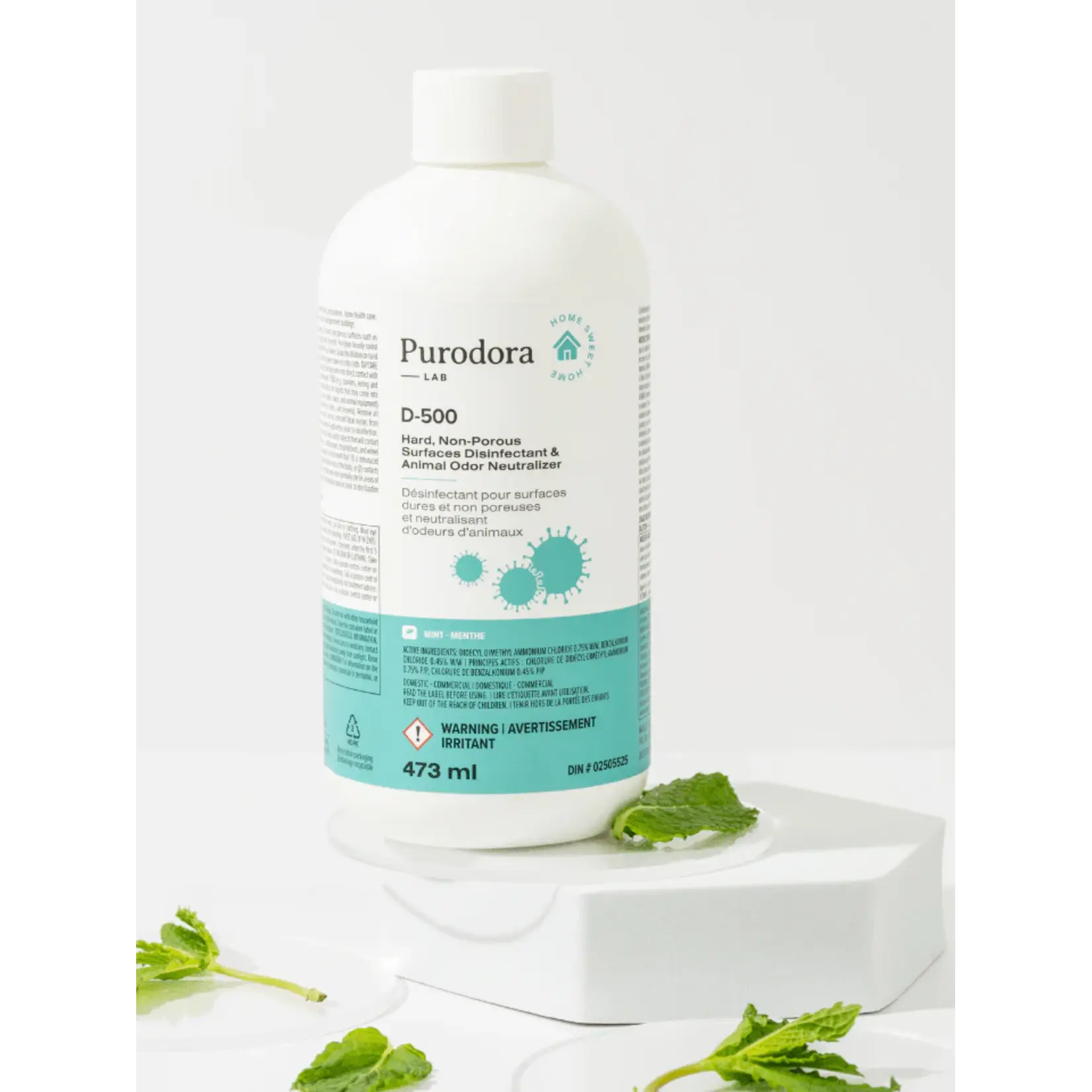 Purodora Purodora: Lab D-500: Disinfectant & Odor Neutralizer: Mint 1L