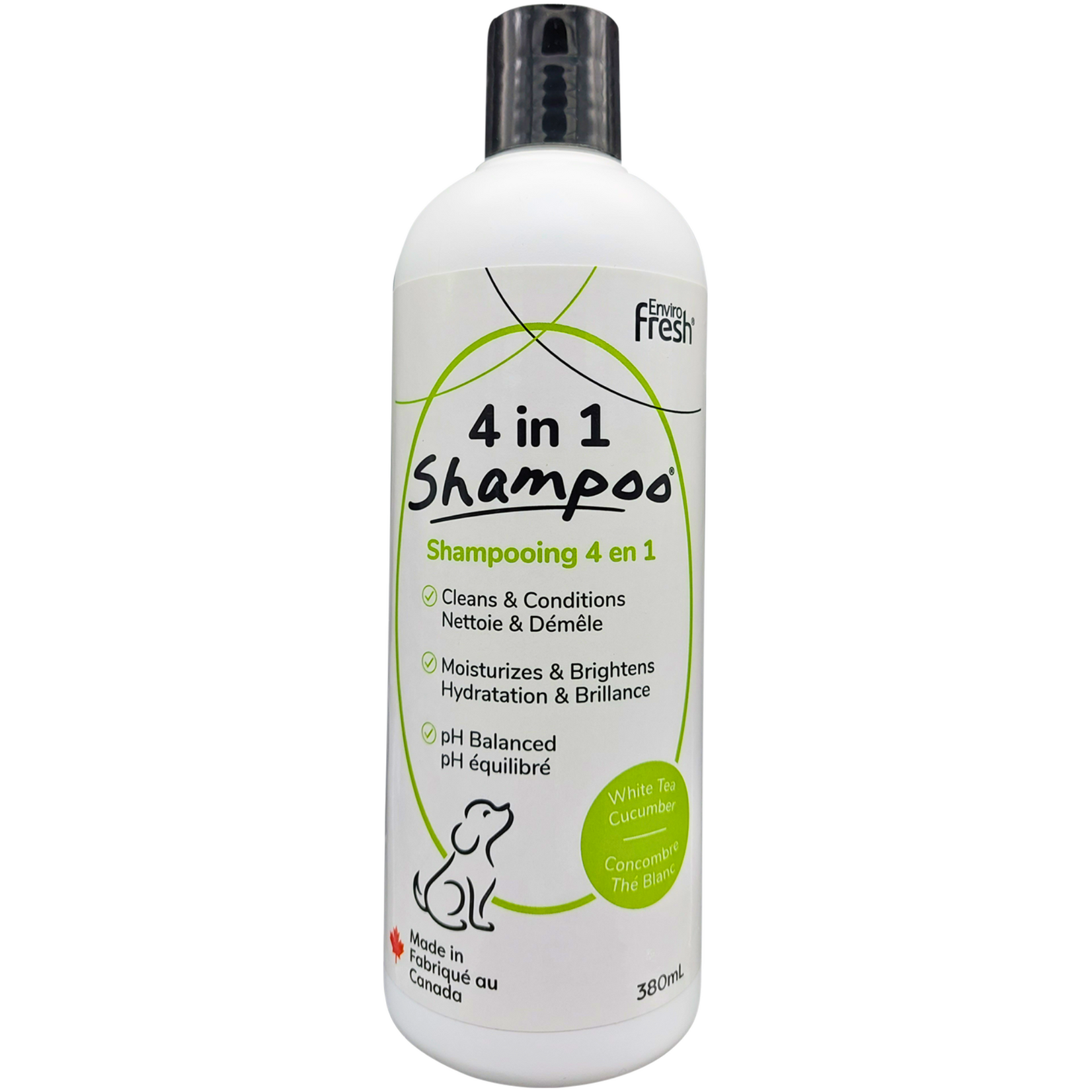Enviro Fresh: 4 in 1 Shampoo: White Tea Cucumber 380mL