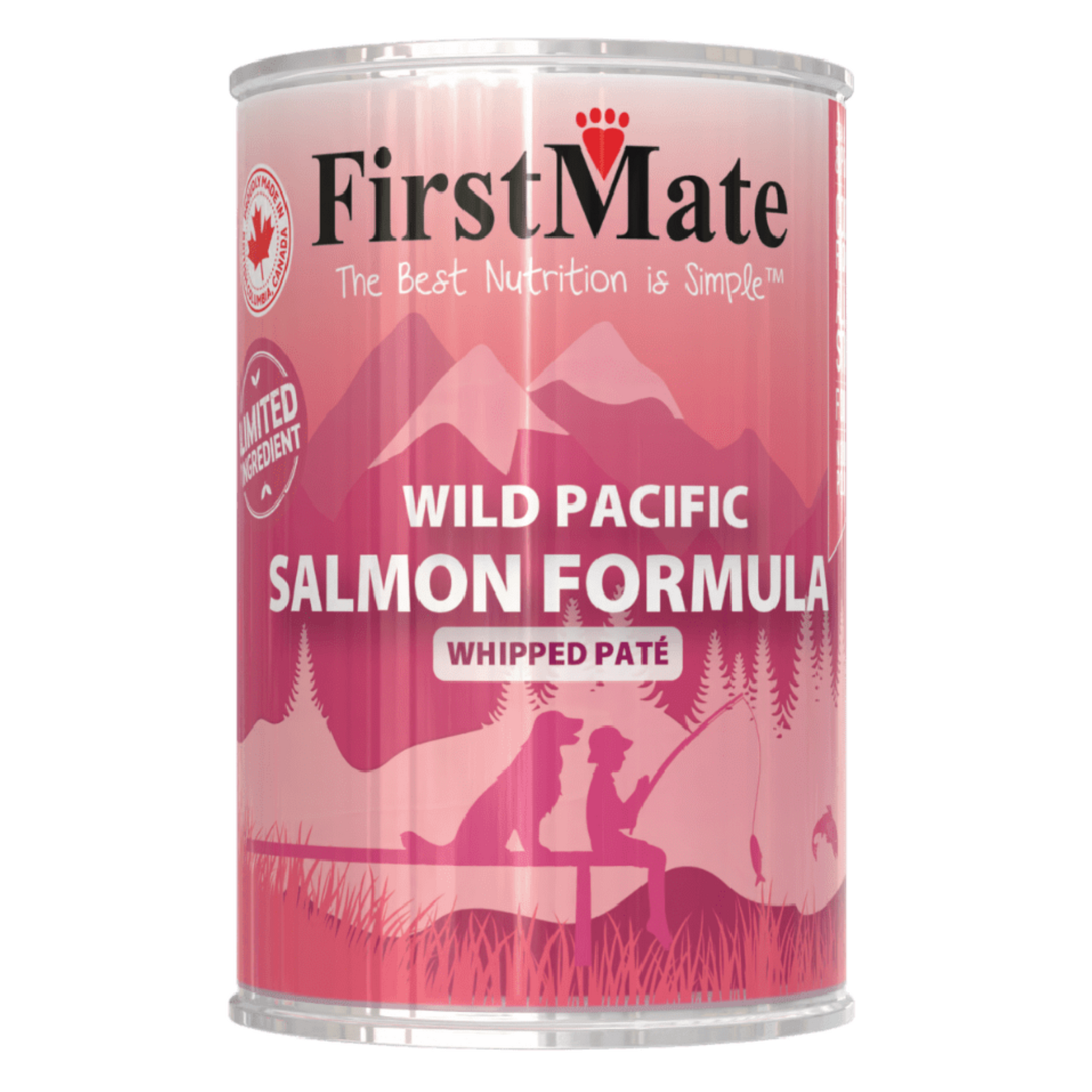 FirstMate FirstMate: LID Wild-Pacific Salmon Wet Dog Food 12.2oz