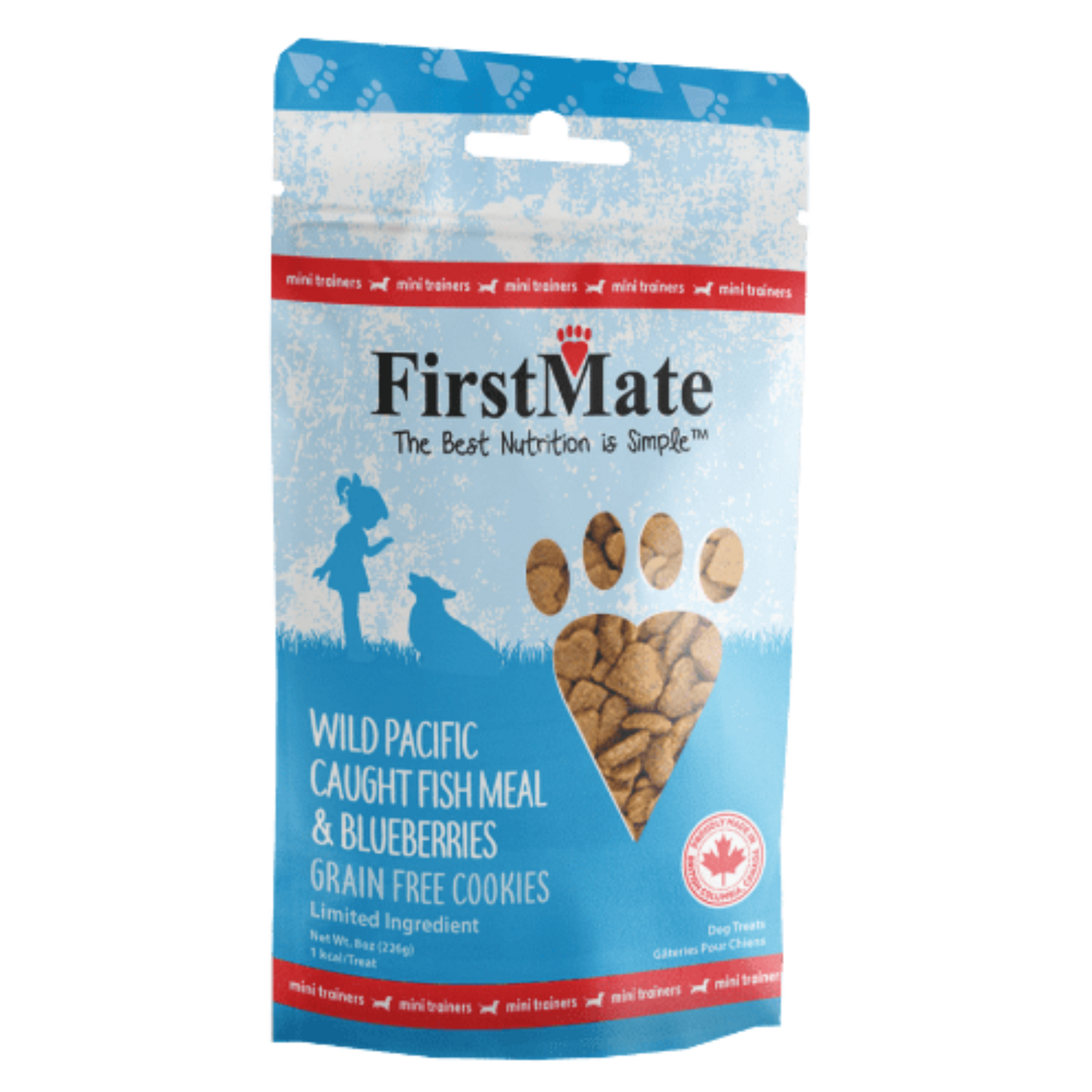 FirstMate FirstMate: Mini Trainers: Wild Pacific Caught Fish Meal & Blueberries 8oz