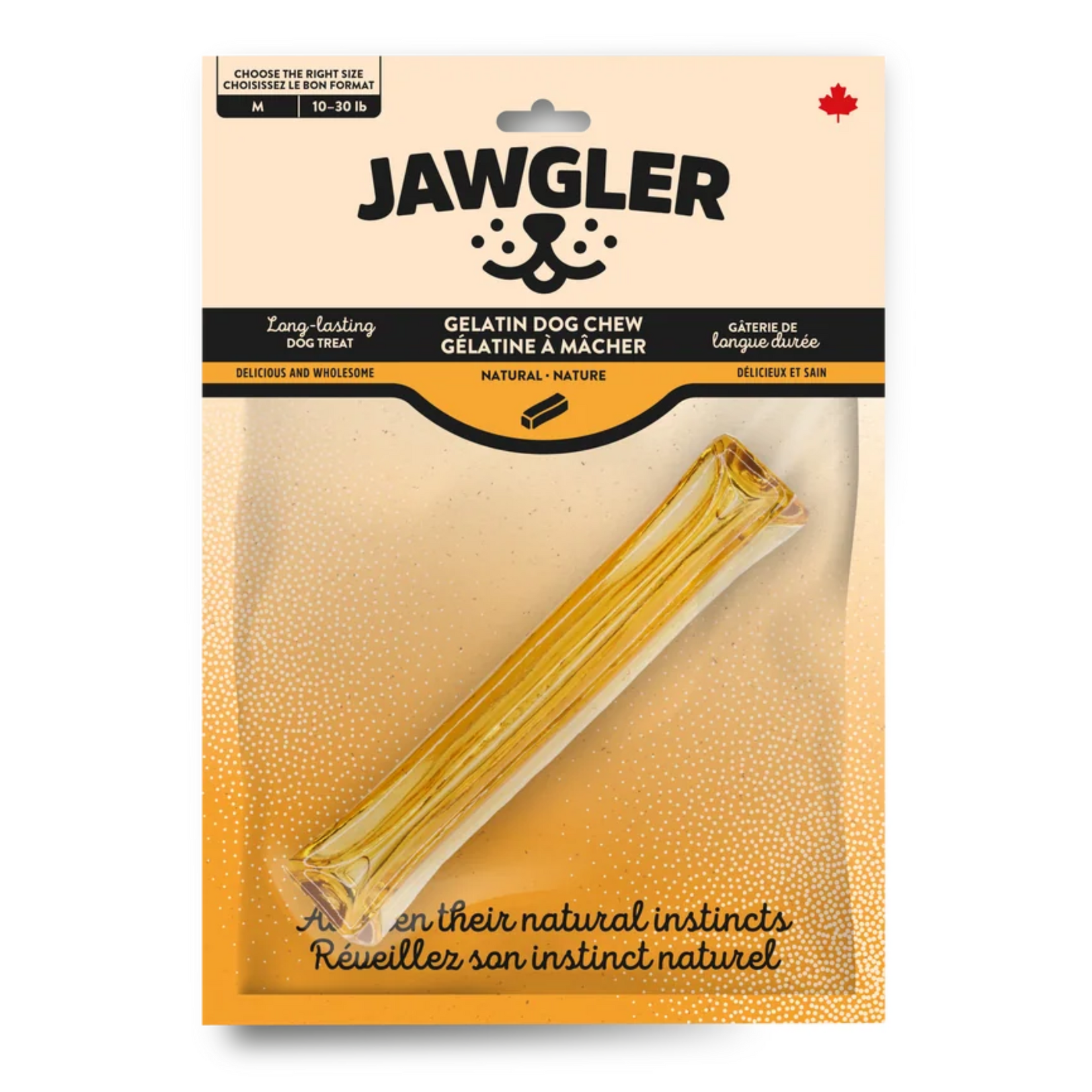 Jawgler Jawgler: Gelatin Dog Chew: Natural