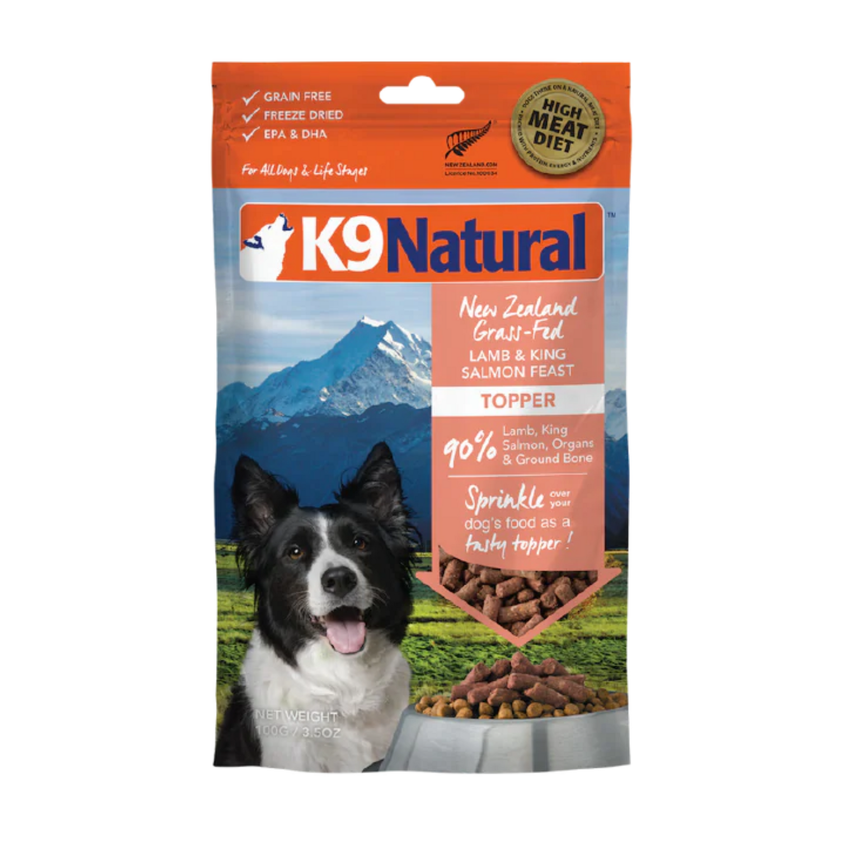 K9 Natural K9 Natural: Lamb & King Salmon Topper 100g