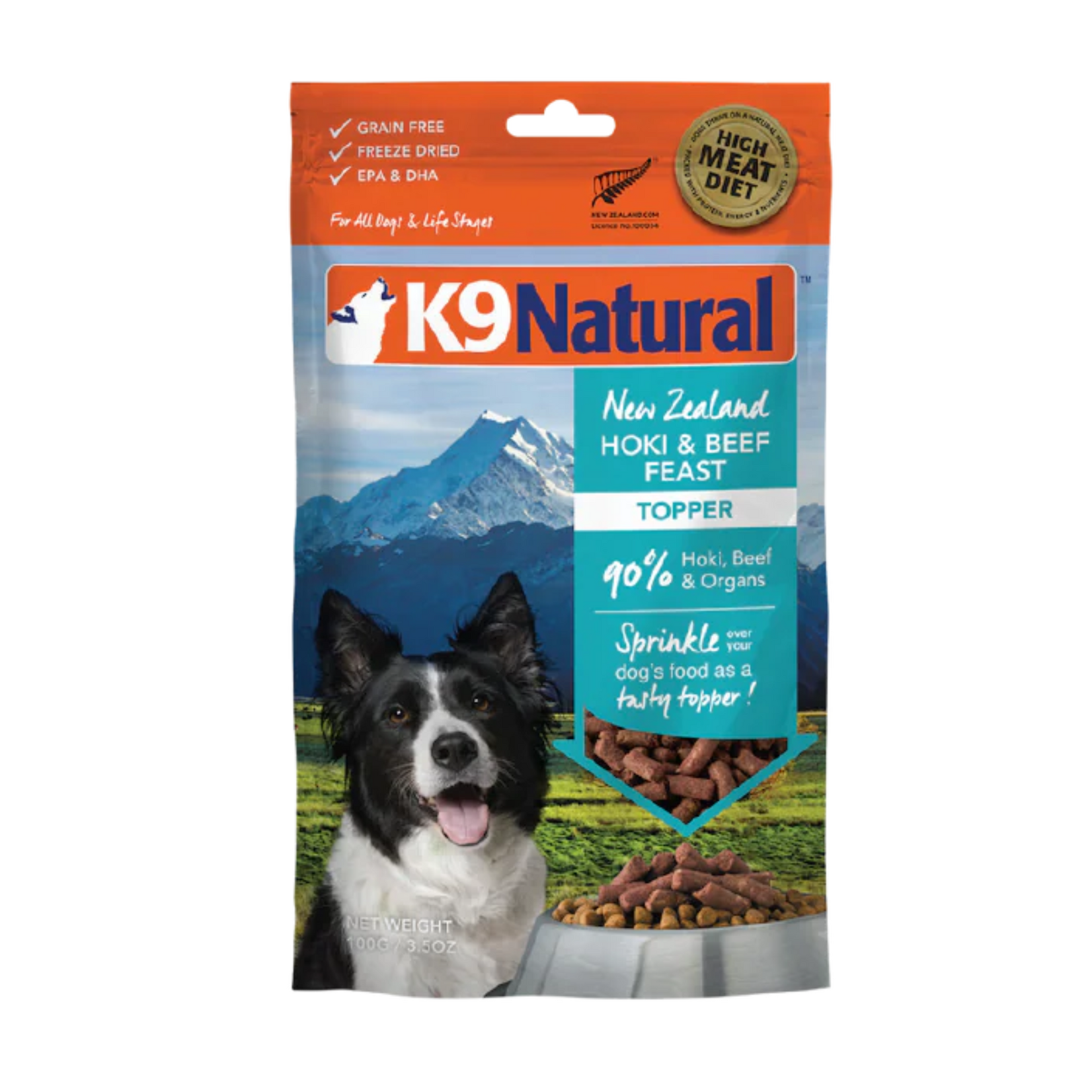 K9 Natural K9 Natural: Hoki & Beef Topper 100g