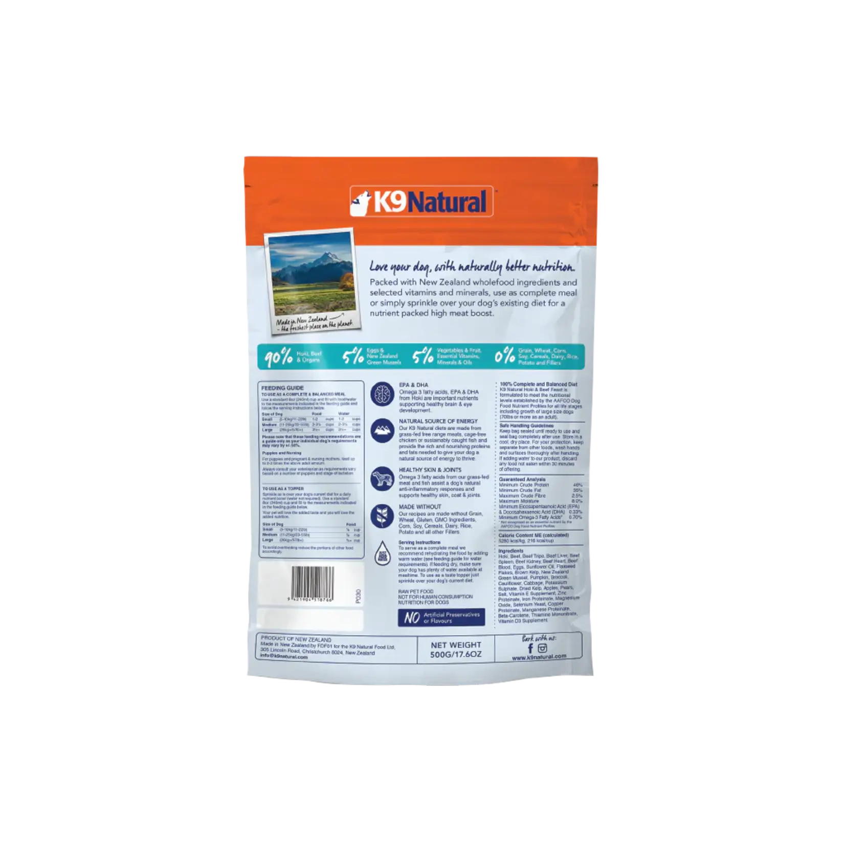 K9 Natural K9 Natural: Hoki & Beef Topper 100g