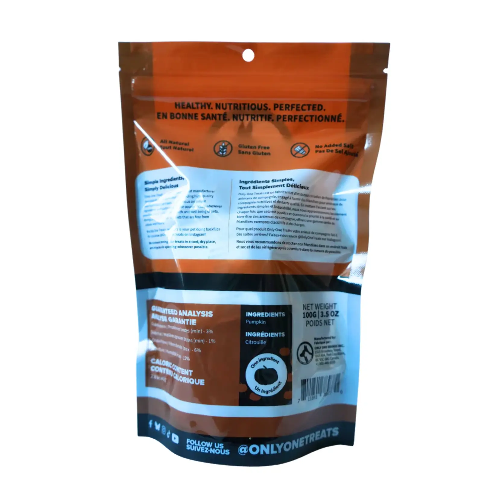 Only One Treats Only One Treats: Pumpkin Slices 100g