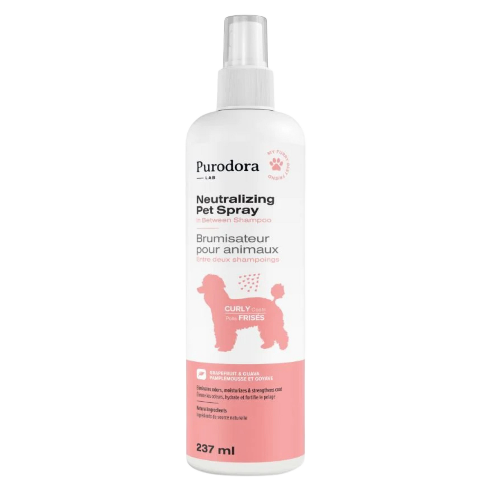 Purodora Purodora: Pet Spray: Curly Coat: Grapefruit & Guava 237mL