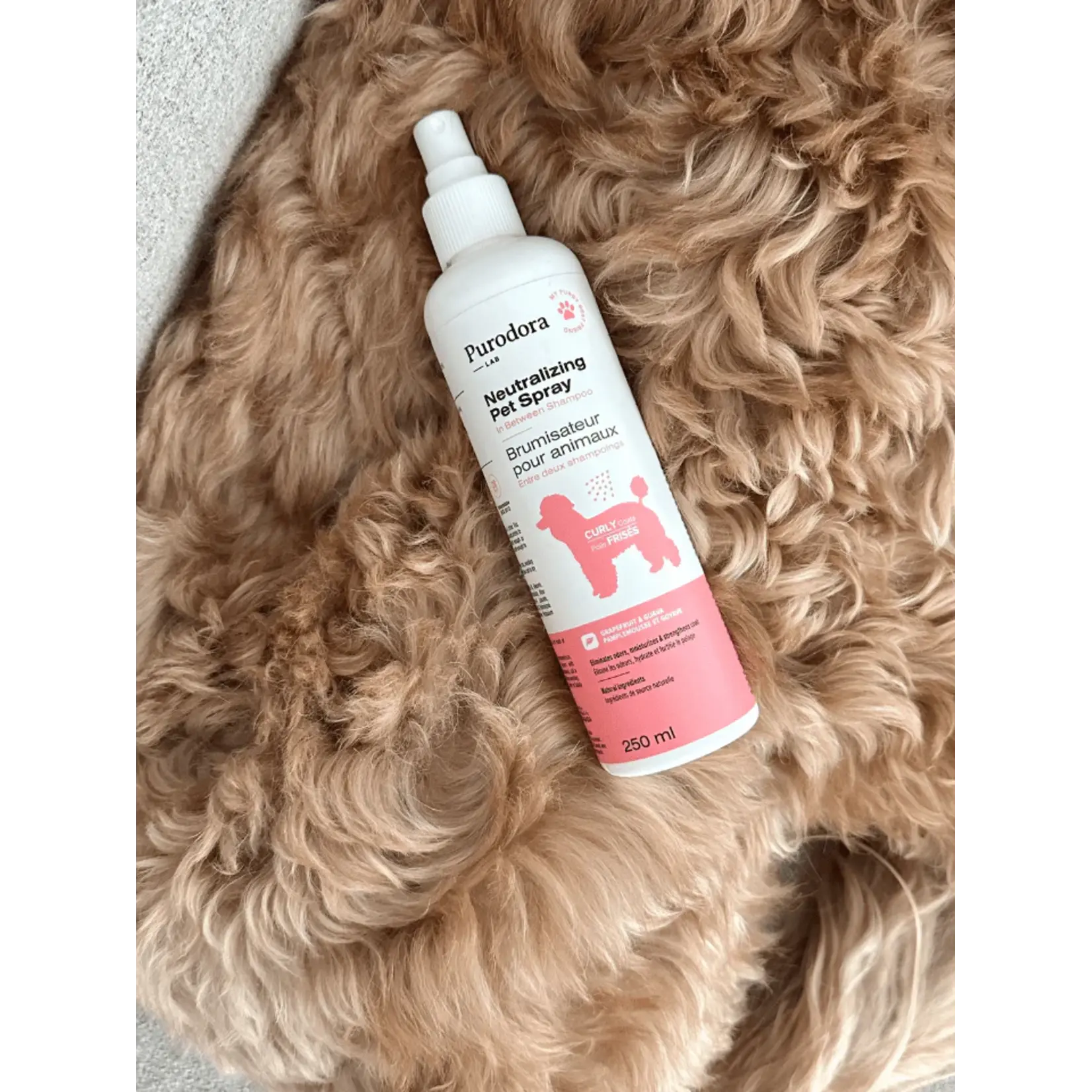 Purodora Purodora: Pet Spray: Curly Coat: Grapefruit & Guava 237mL