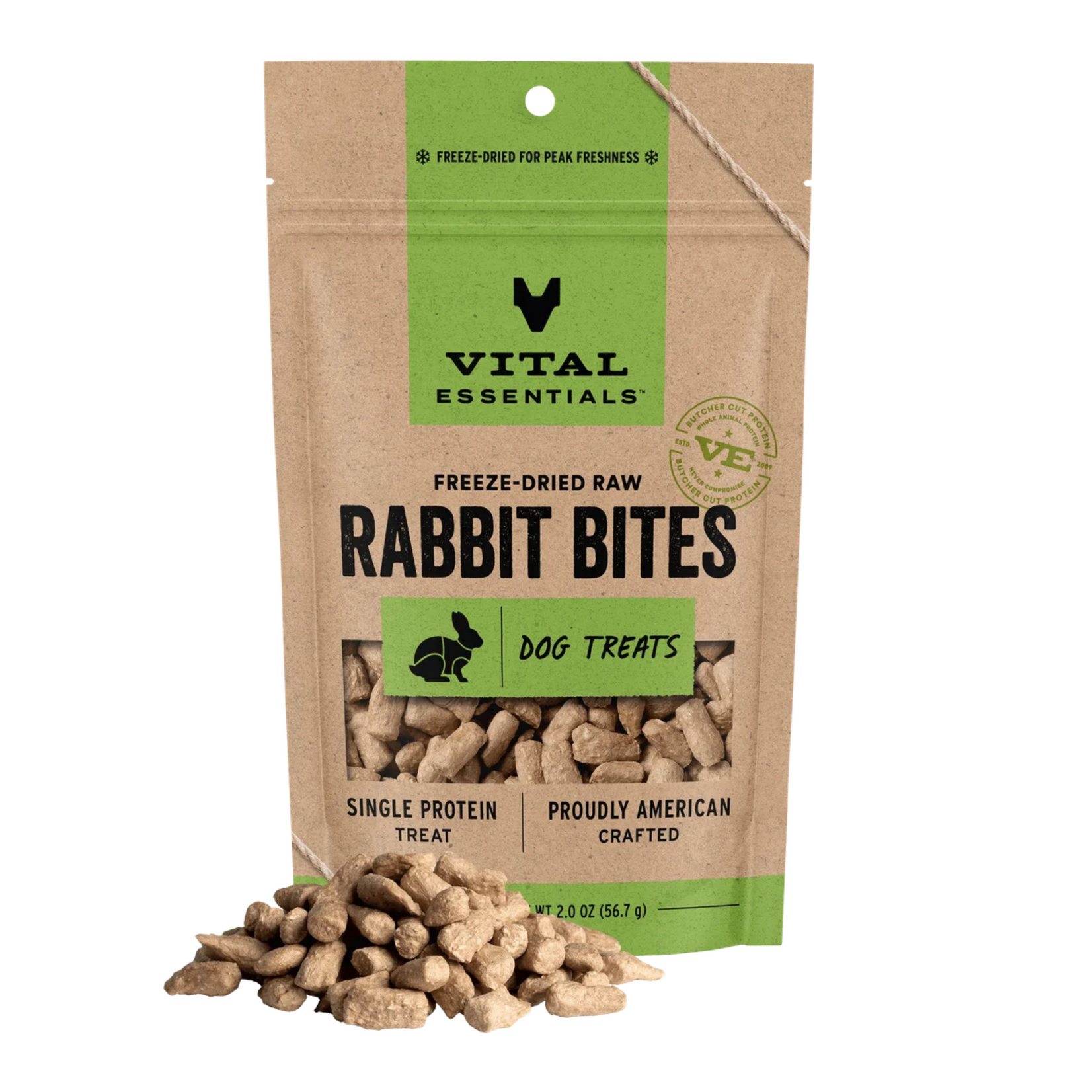 Vital Essentials Vital Essentials: Rabbit Bites 57g