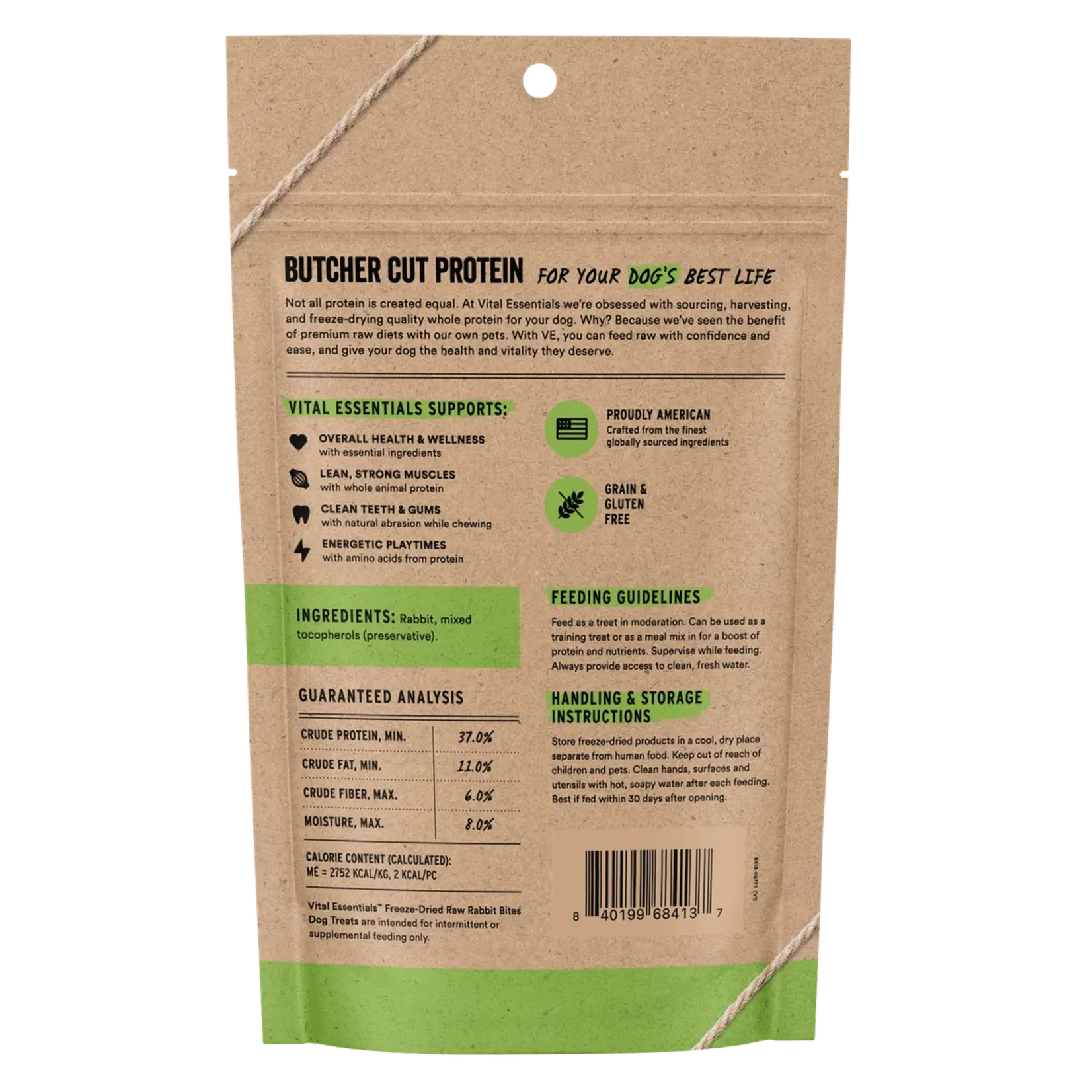 Vital Essentials Vital Essentials: Rabbit Bites 57g