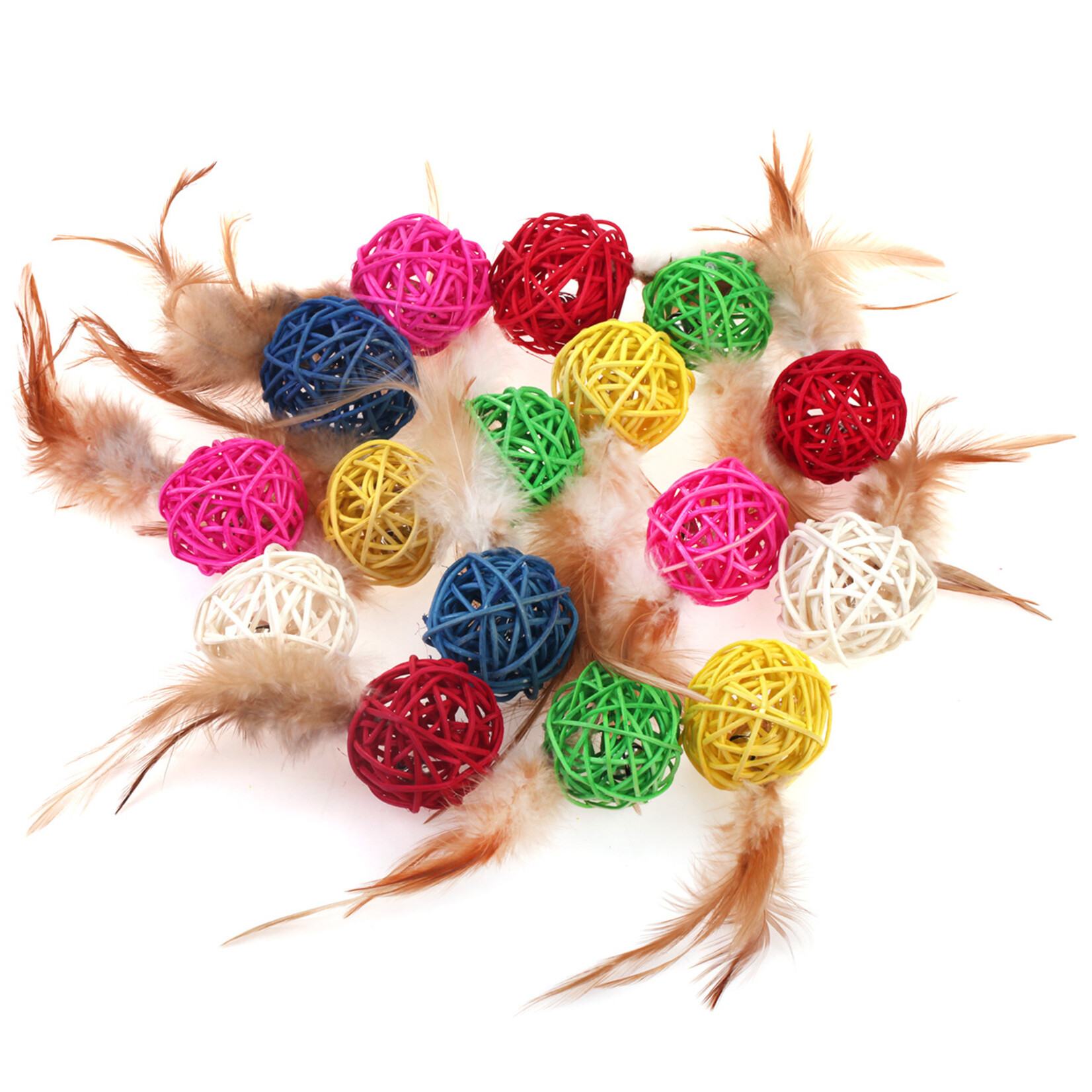 WonPet WonPet: Braided Ball with Bell & Feather