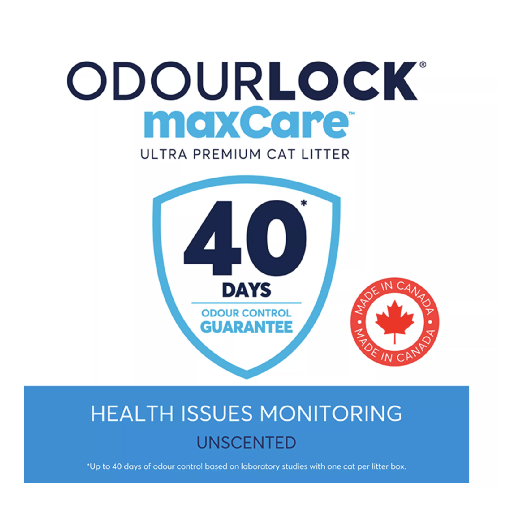 OdourLock maxCare: Ultra Premium Unscented Clumping Litter 12kg