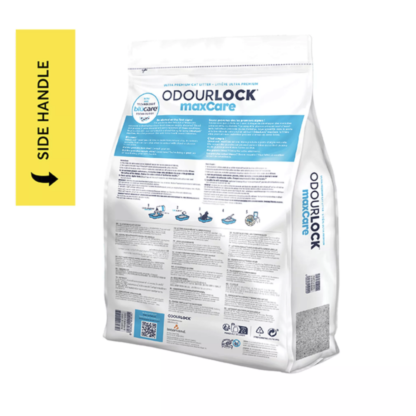 OdourLock maxCare: Ultra Premium Unscented Clumping Litter 12kg