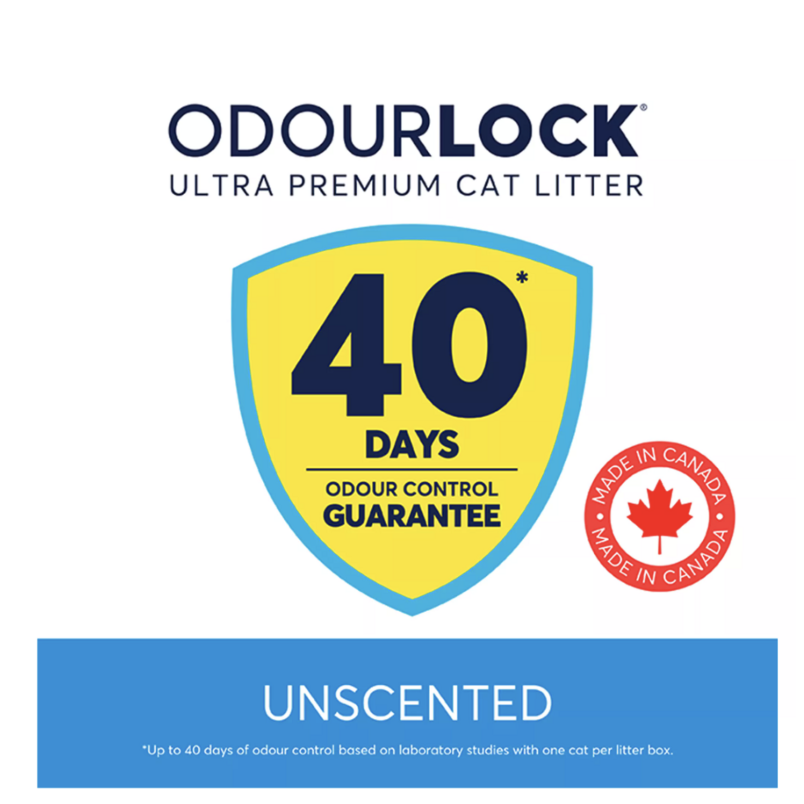 OdourLock: Ultra Premium Unscented Clumping Litter 12kg