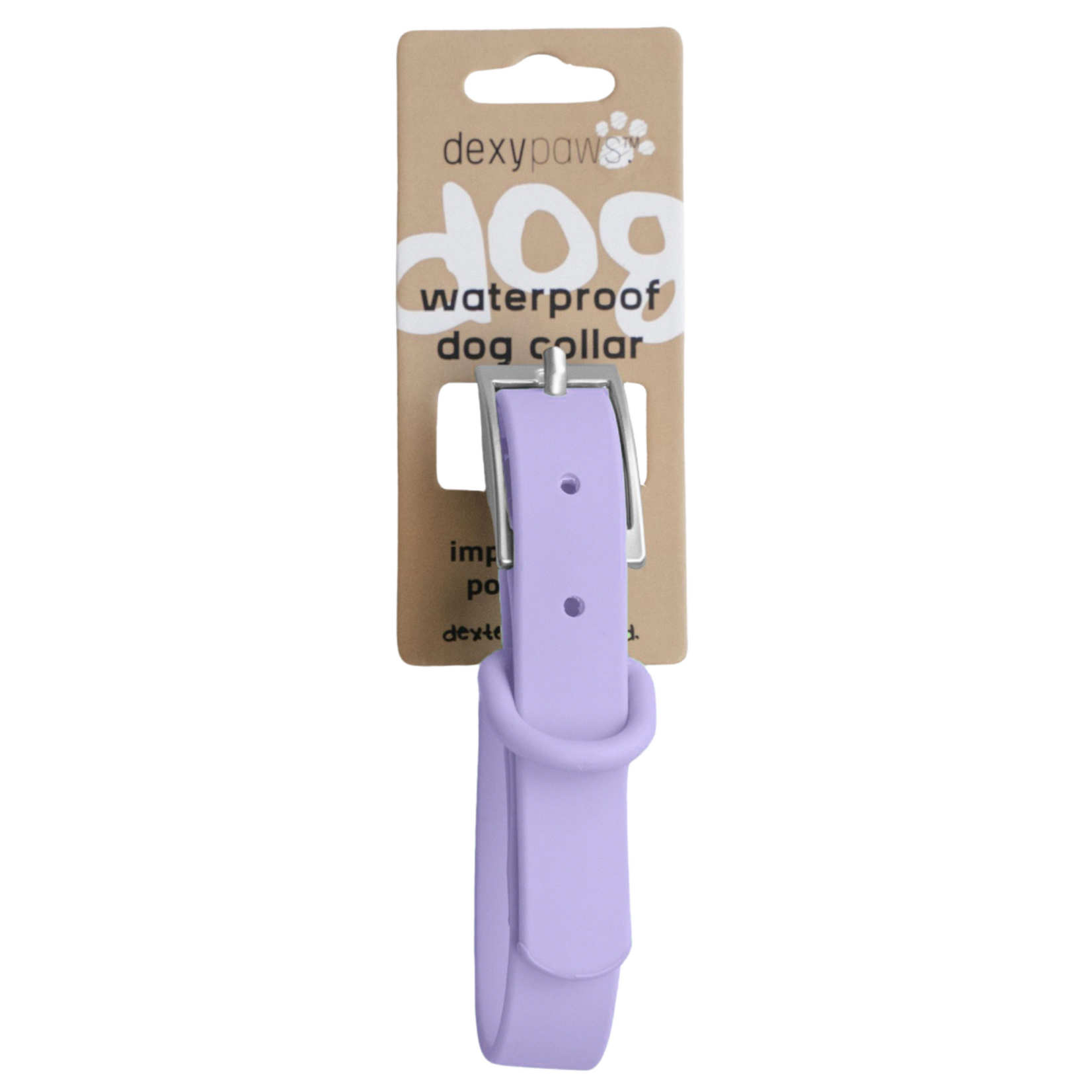 Dexypaws Dexypaws: Lilac Waterproof Dog Collar