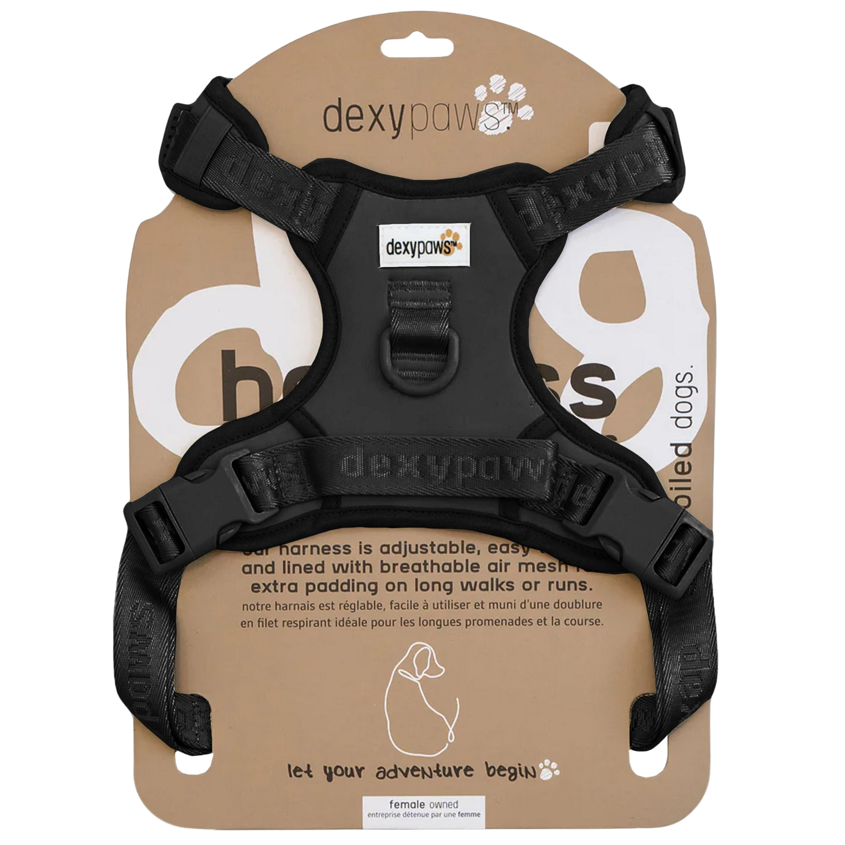 Dexypaws Dexypaws: Black No-Pull Dog Harness